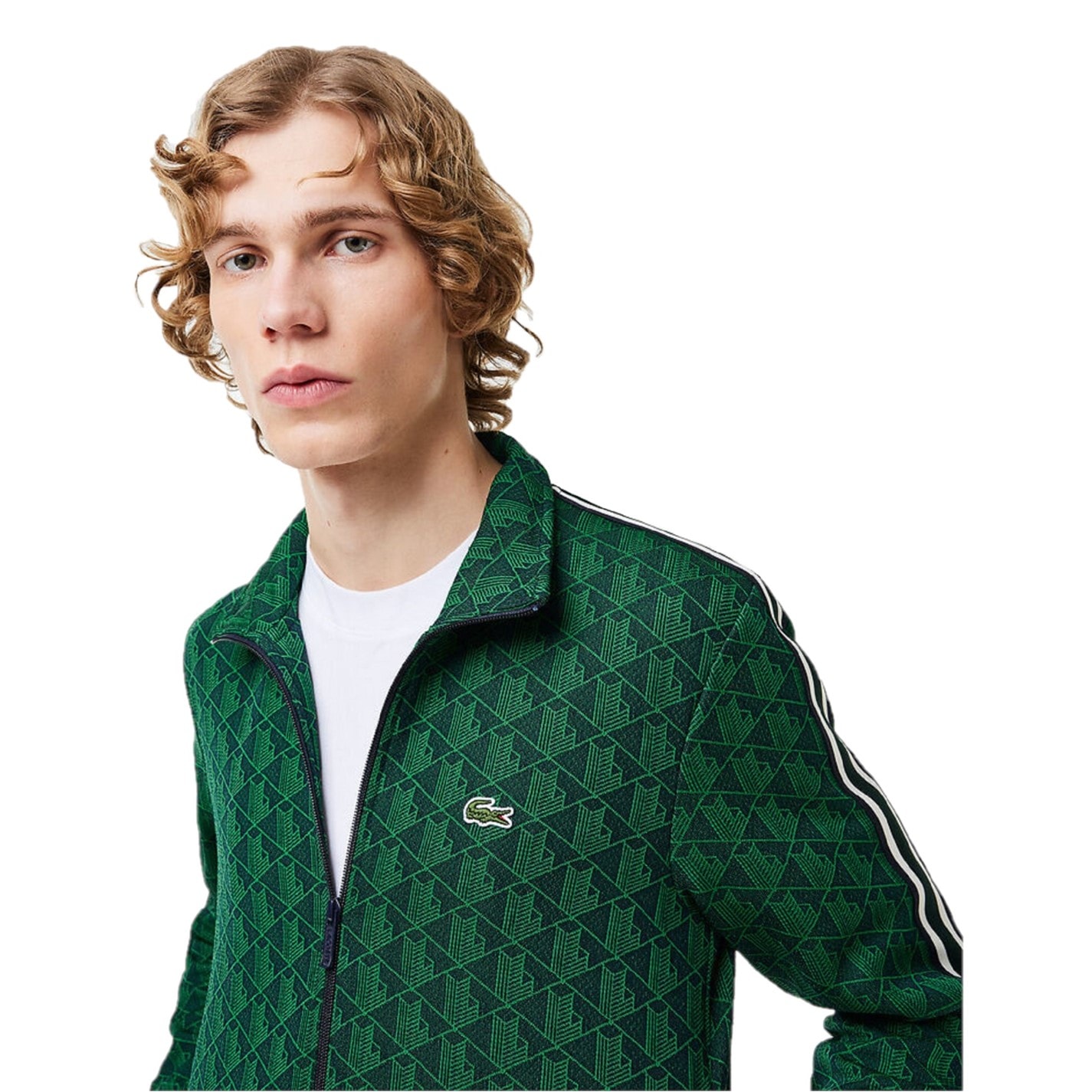 Lacoste All Over Print Tracksuit Top | SportsDirect.com USA