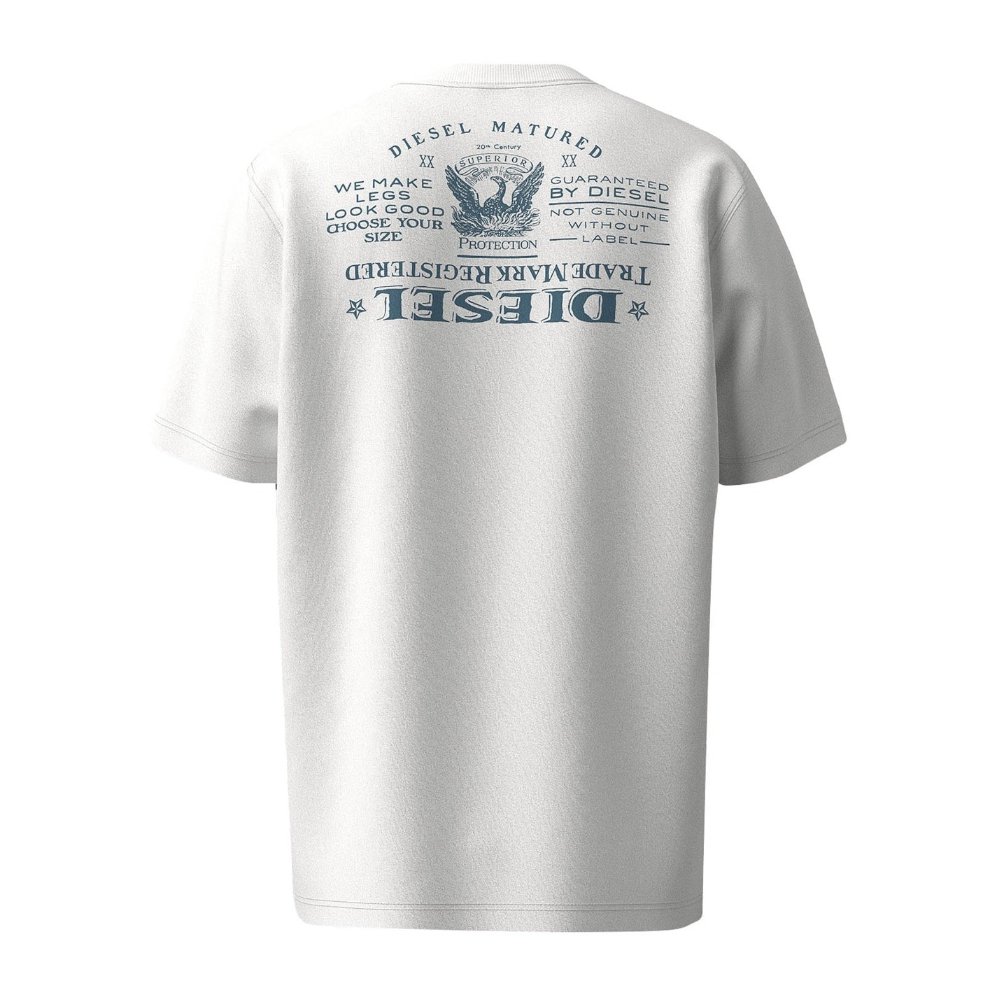 Diesel | Men's Upside Down Back Print Regular Fit T-Shirt