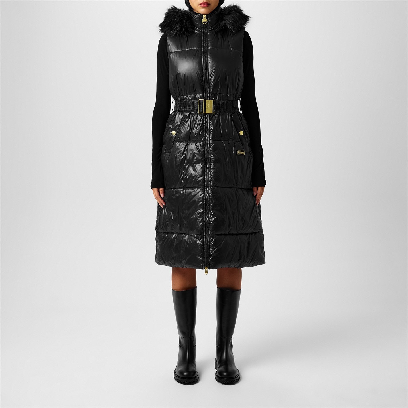 BARBOUR INTERNATIONAL | Women's Saskia Quilted Padded Mid-Length