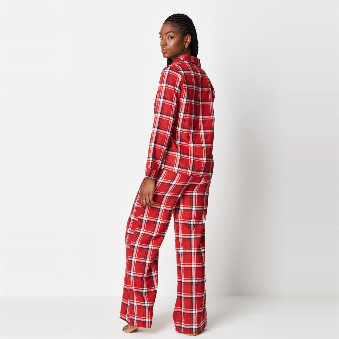 Missguided | Brushed Check Shirt And Bottoms Pyjama Set | Long Sleeve Pyjama  Sets | SportsDirect.com