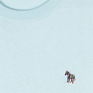 PS By Paul Smith T-Shirt Uomo In Cotone Biologico – Maglia Con Zebra, Blu Marino, Taglia XL