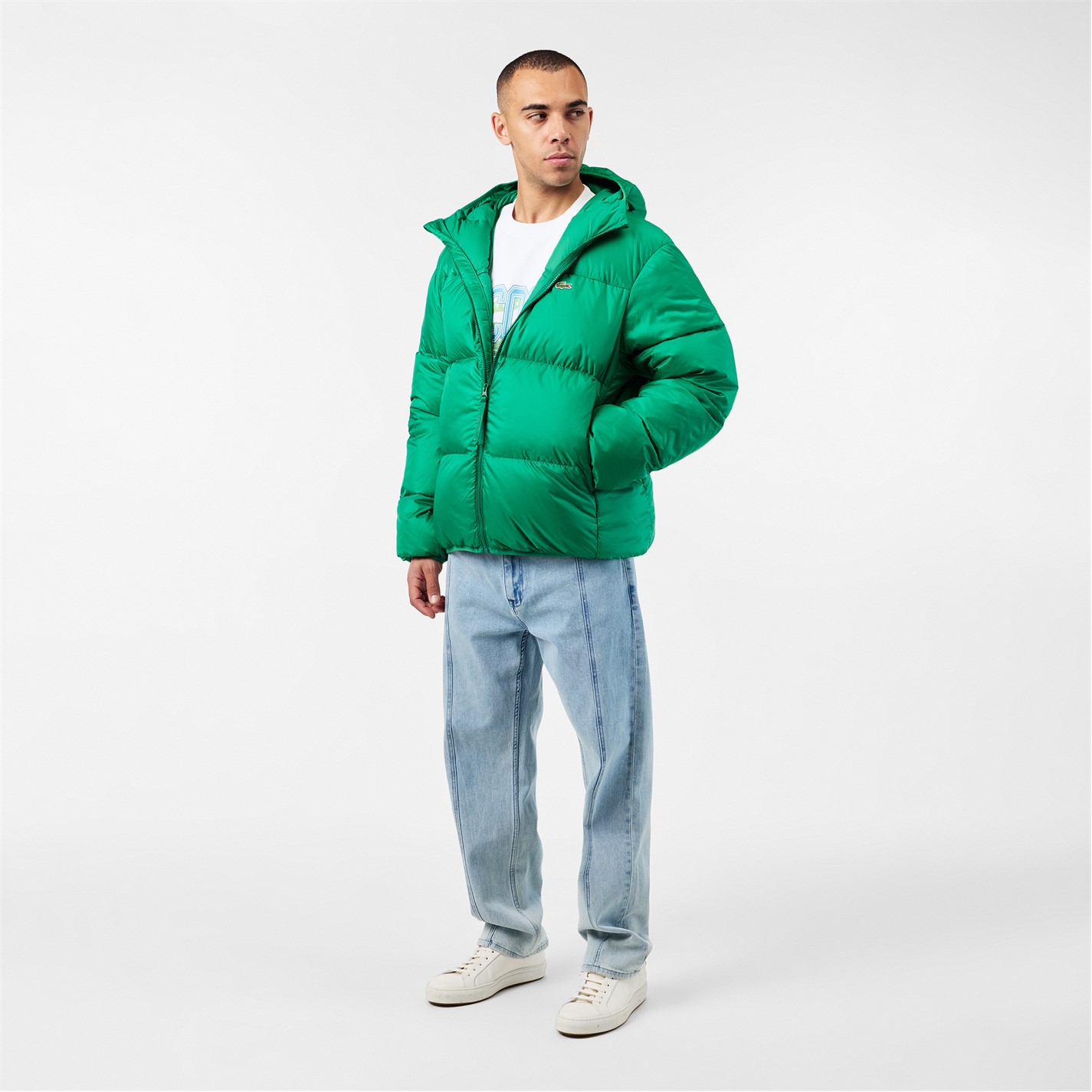 Lacoste グリーンダウンジャケット US S Lacoste Men's Insulated Quilted Puffer Jacket | SportsDirect.com USA