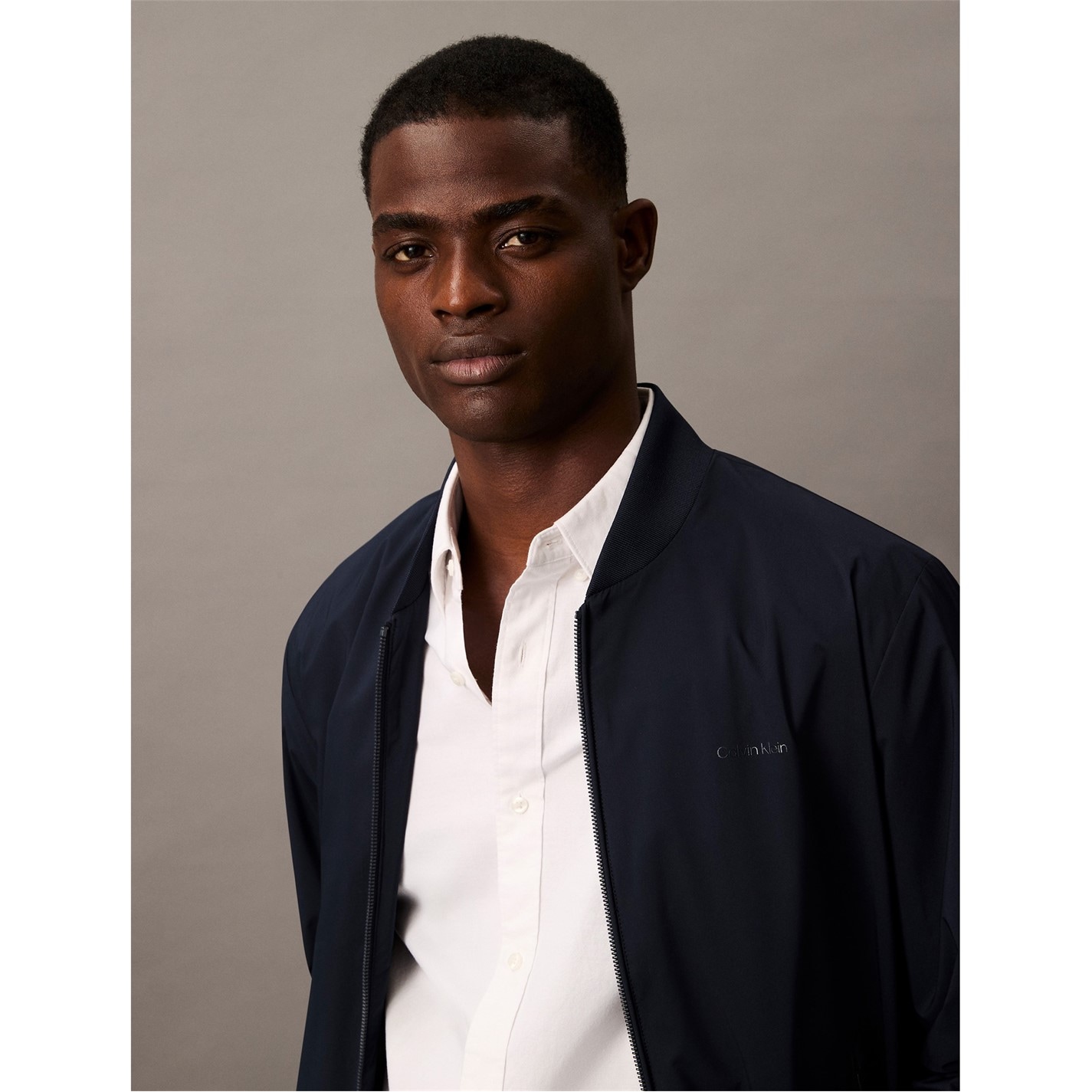 Calvin Klein Men's Matte Long Sleeve Bomber Jacket | SportsDirect