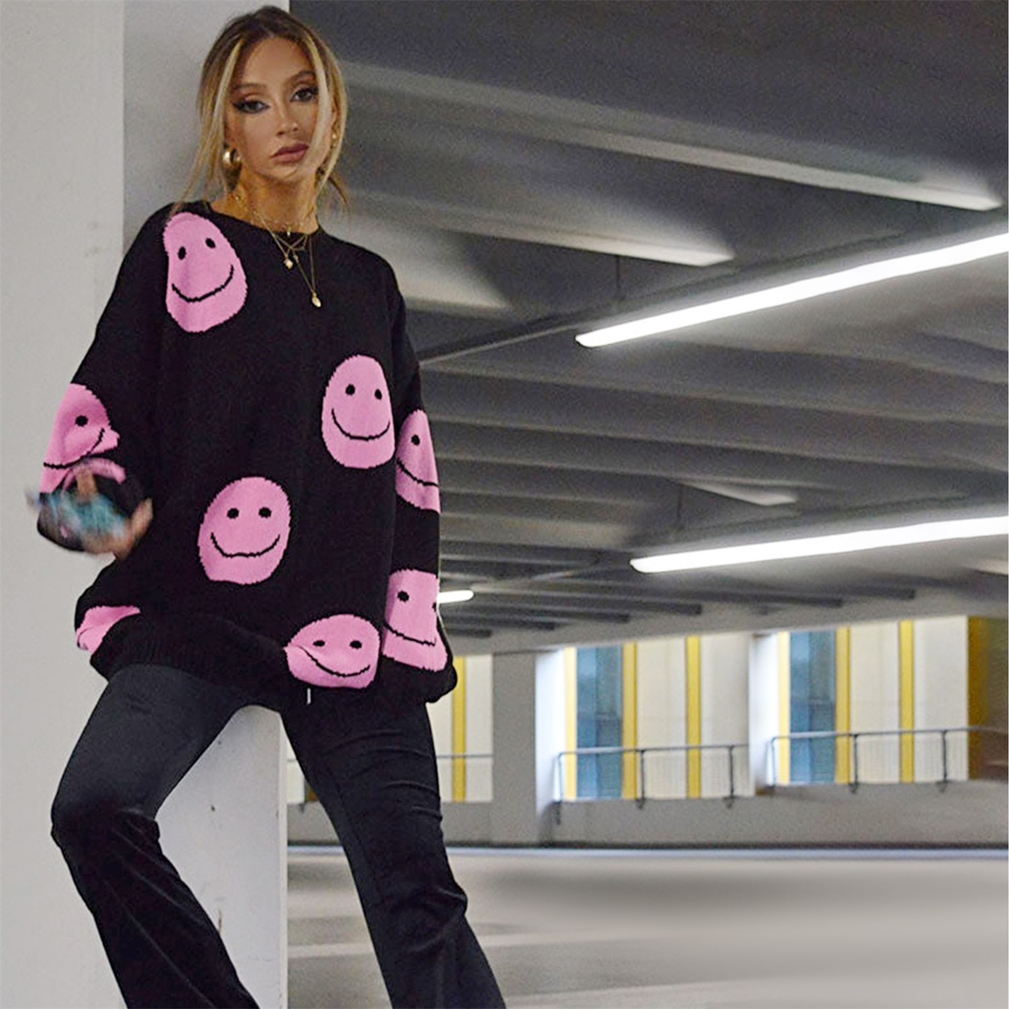 I Saw It First Crew Neck Smiley Face Jumper | SportsDirect.com Ireland