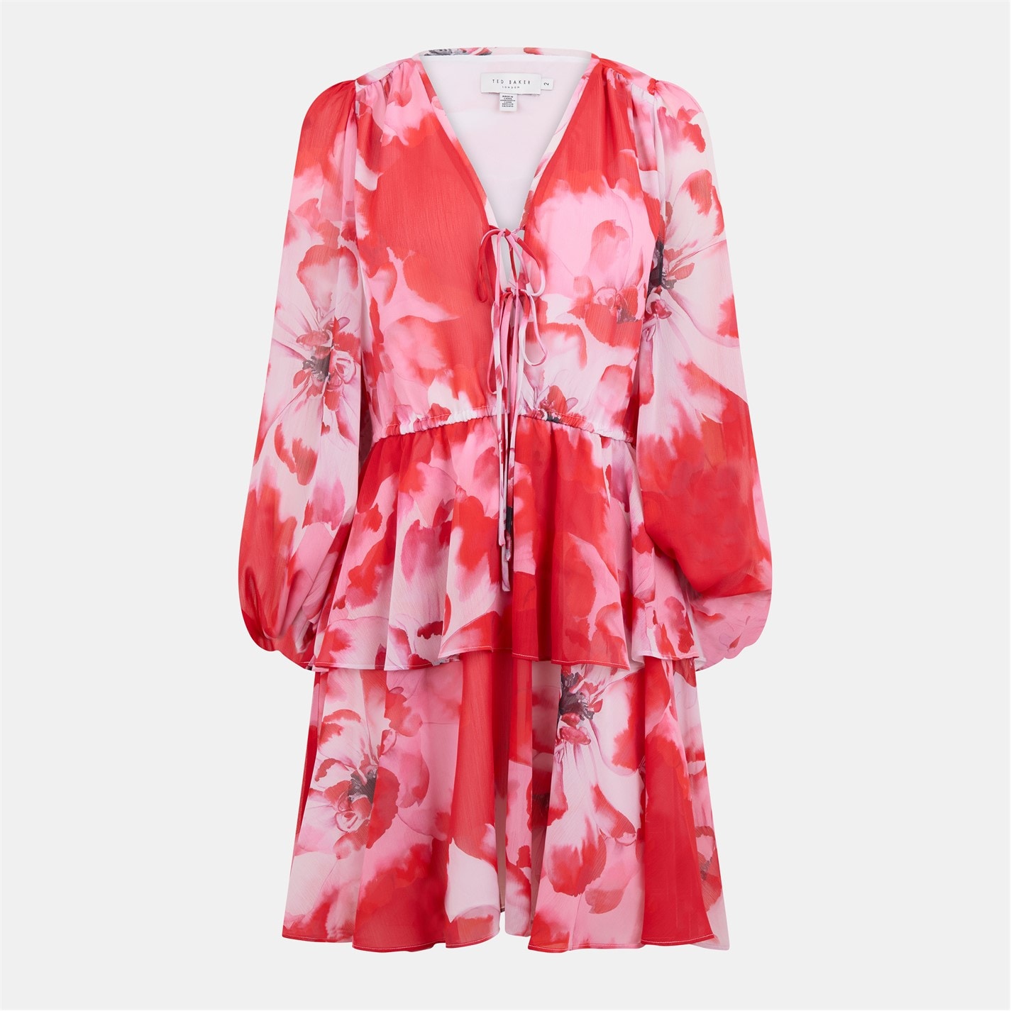 Ted Baker Box Pleat Tie Belt Cotton Maxi Shirtdress main image 1