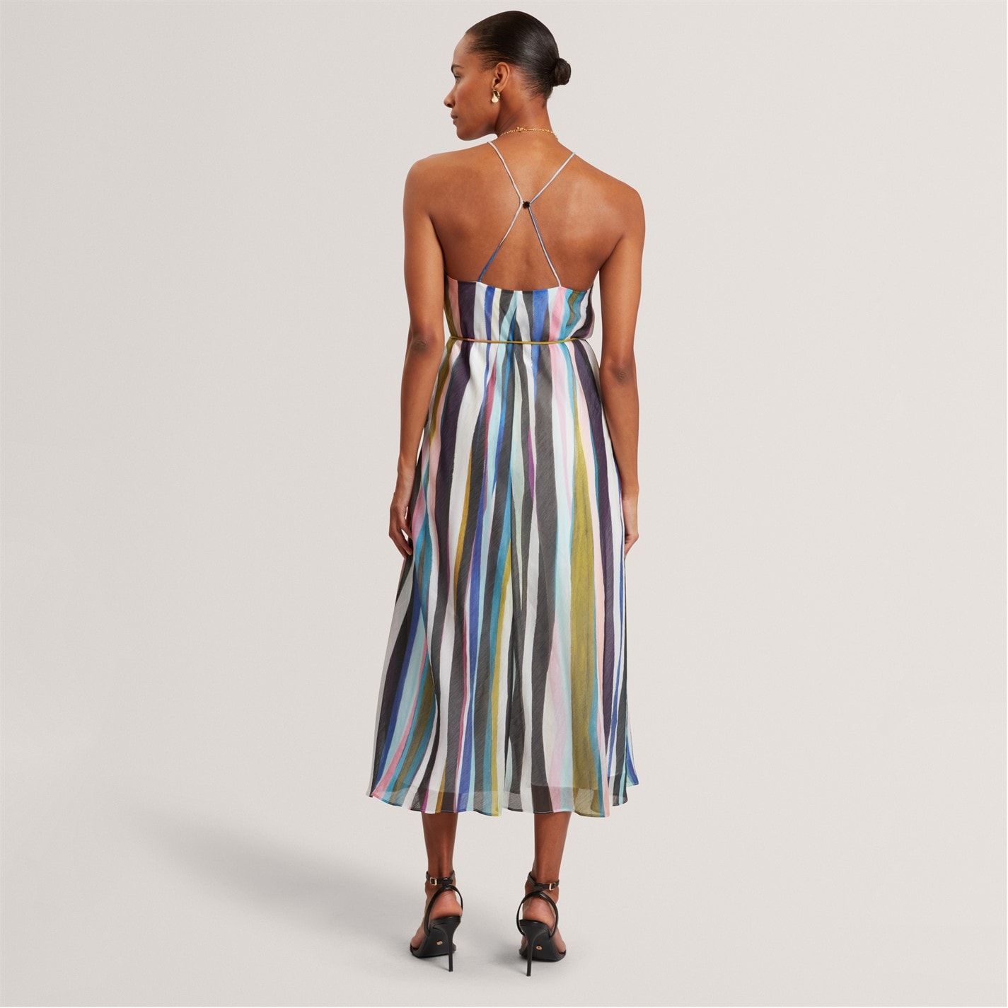 Ted Baker | Ted Baker Halter Neck Maxi Dress | Black | SportsDirect.com