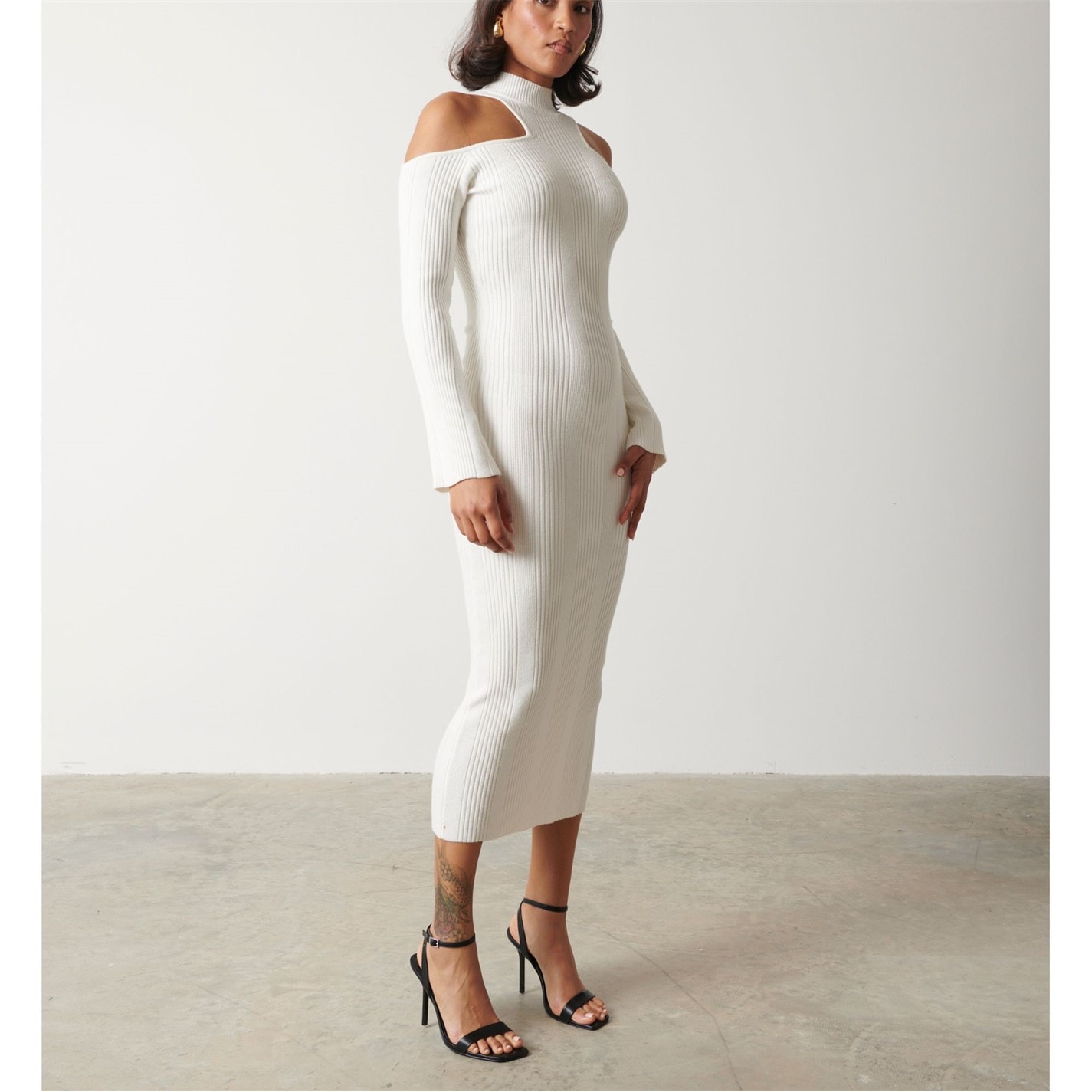 pretty lavish knit dress Abbey Ribbed Mini Knit Dress – Front Row Fashions main image 0