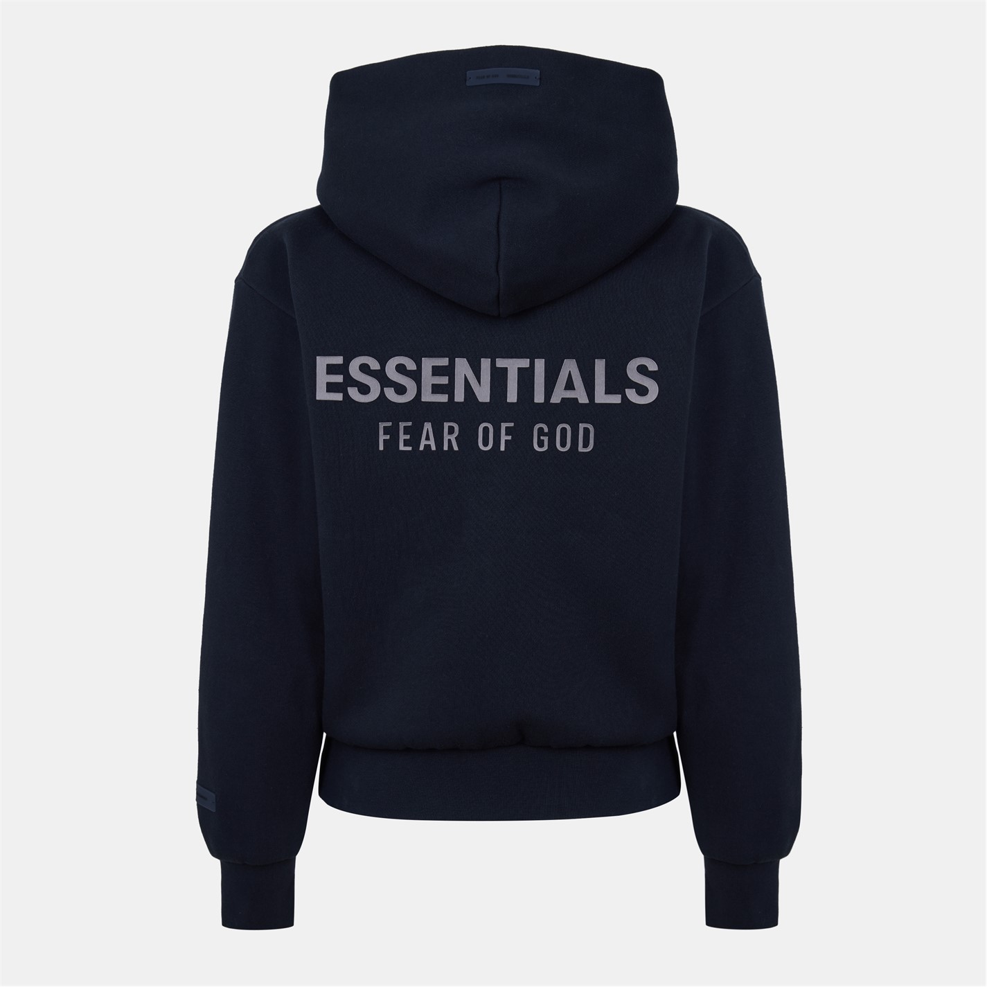 トップス ESSENTIALS Logo Hoodie / BLACK S FEAR OF GOD ESSENTIALS | Women's Black Logo Zip Hoodie | Jet Black