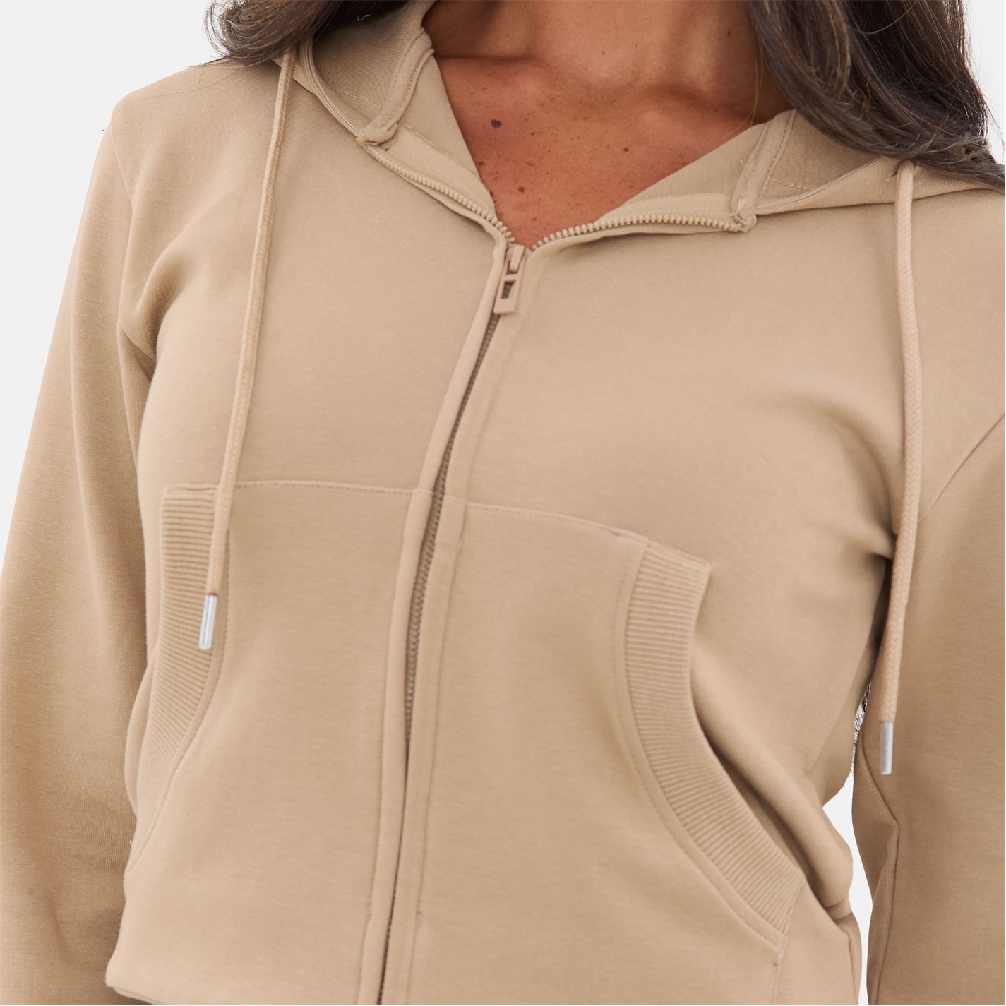 I Saw It First | Zip Through Hoodie | Taupe | SportsDirect.com