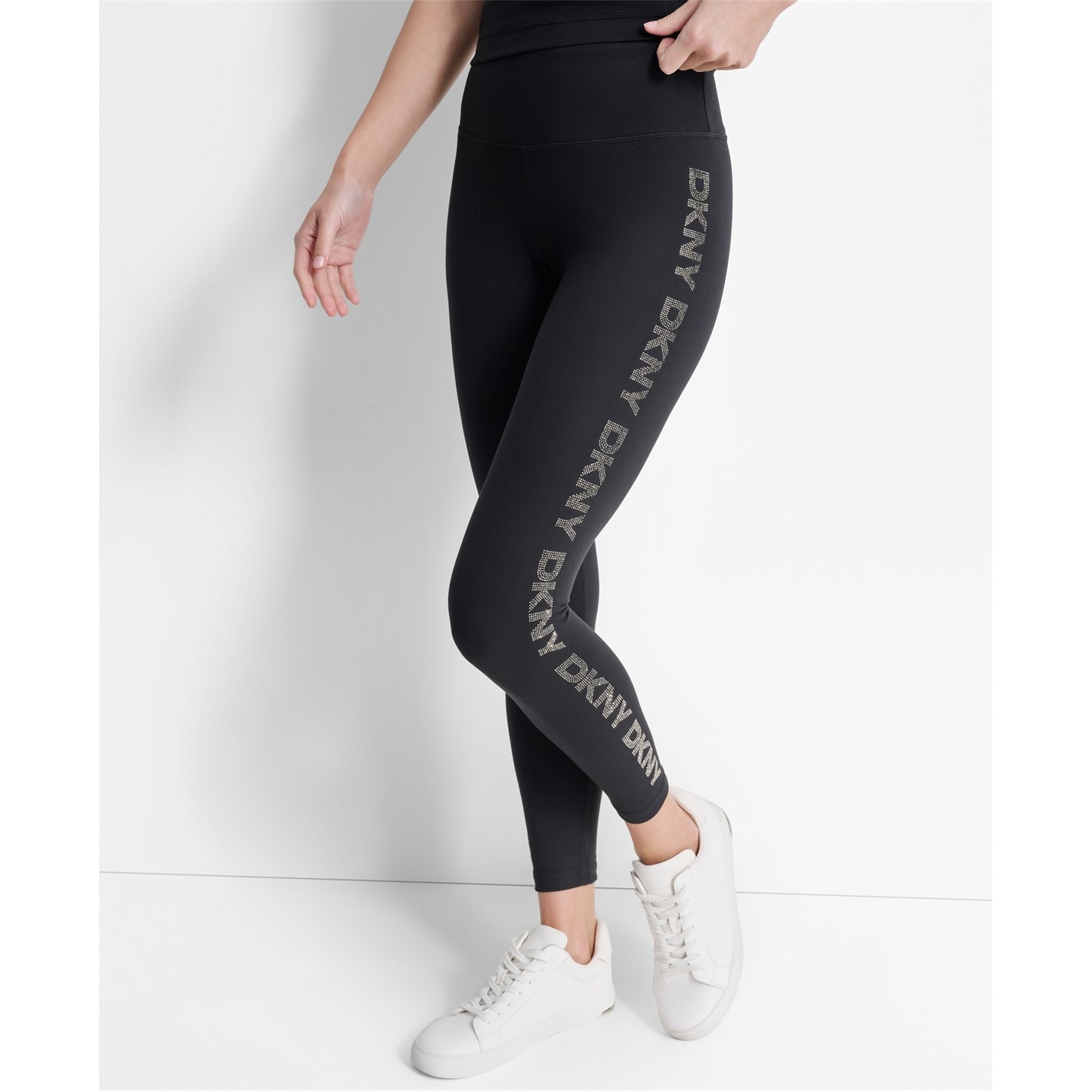 Legging De Sport Noir Froncé À Poches | Athleisure | PLT FR