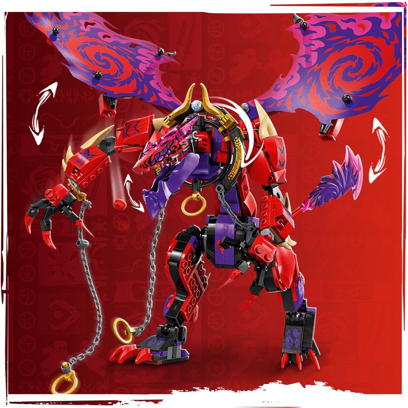 LEGO NINJAGO 71832 Thunderfang Dragon of Chaos Set | SportsDirect