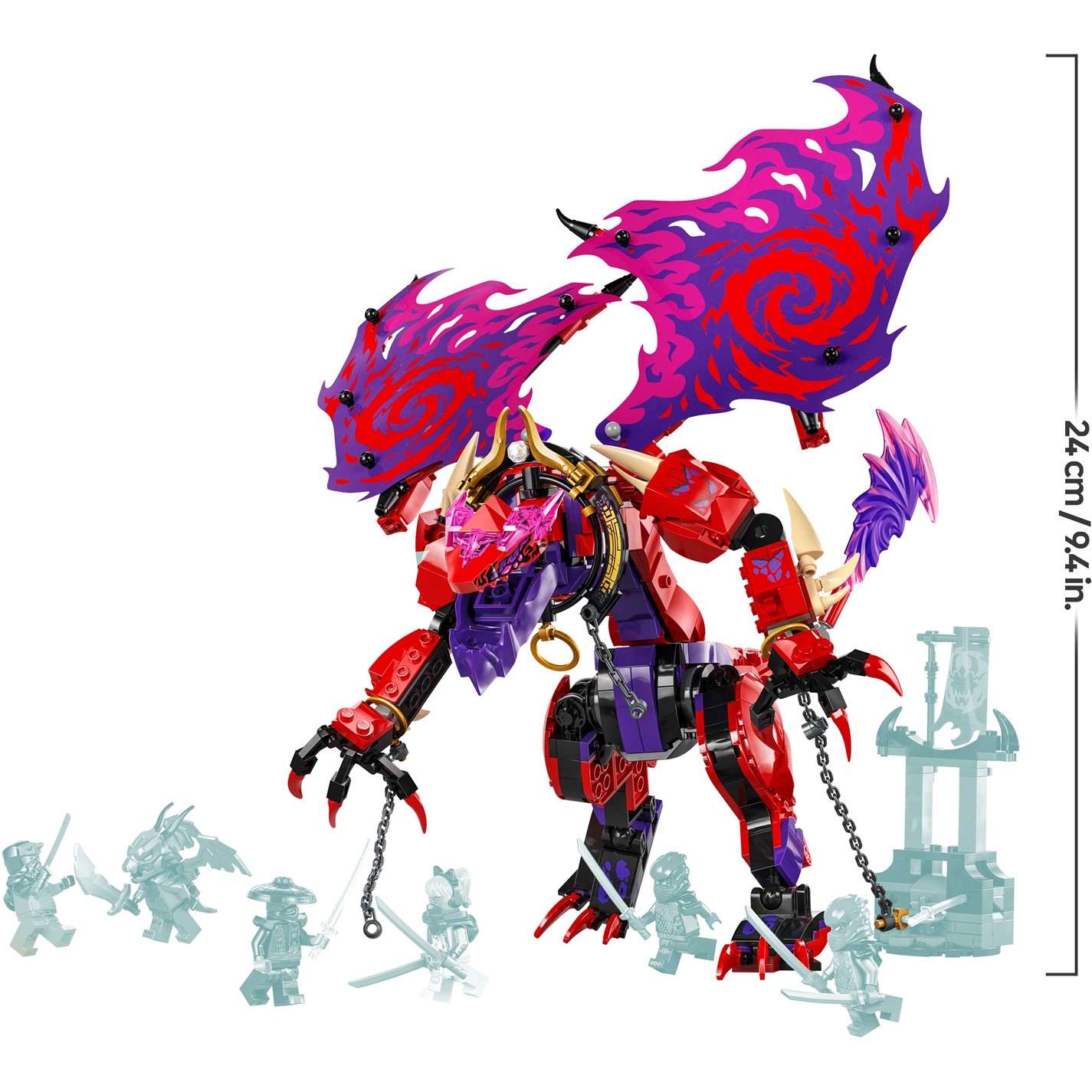 LEGO NINJAGO 71832 Thunderfang Dragon of Chaos Set | SportsDirect
