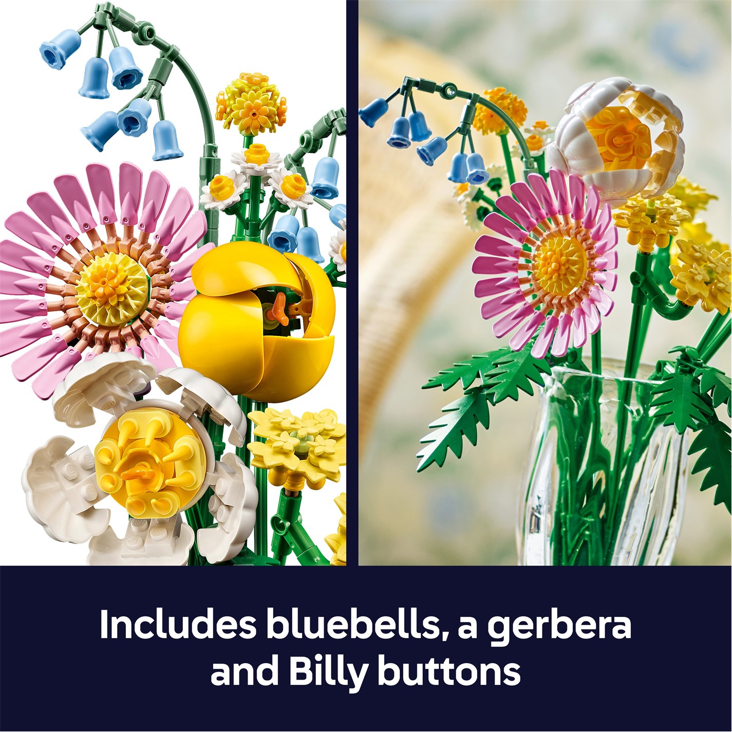 LEGO Botanicals Petite Sunny Bouquet Set 10347 | SportsDirect.com