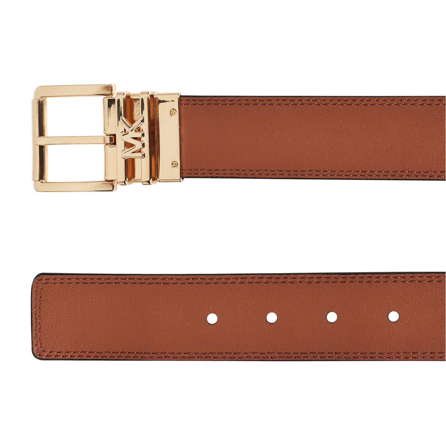 Michael Kors Women\'s Signature Monogram Twist MK Logo Belt Sz S Brown Michael Kors - Brandclub - Michael Kors Women main image 3