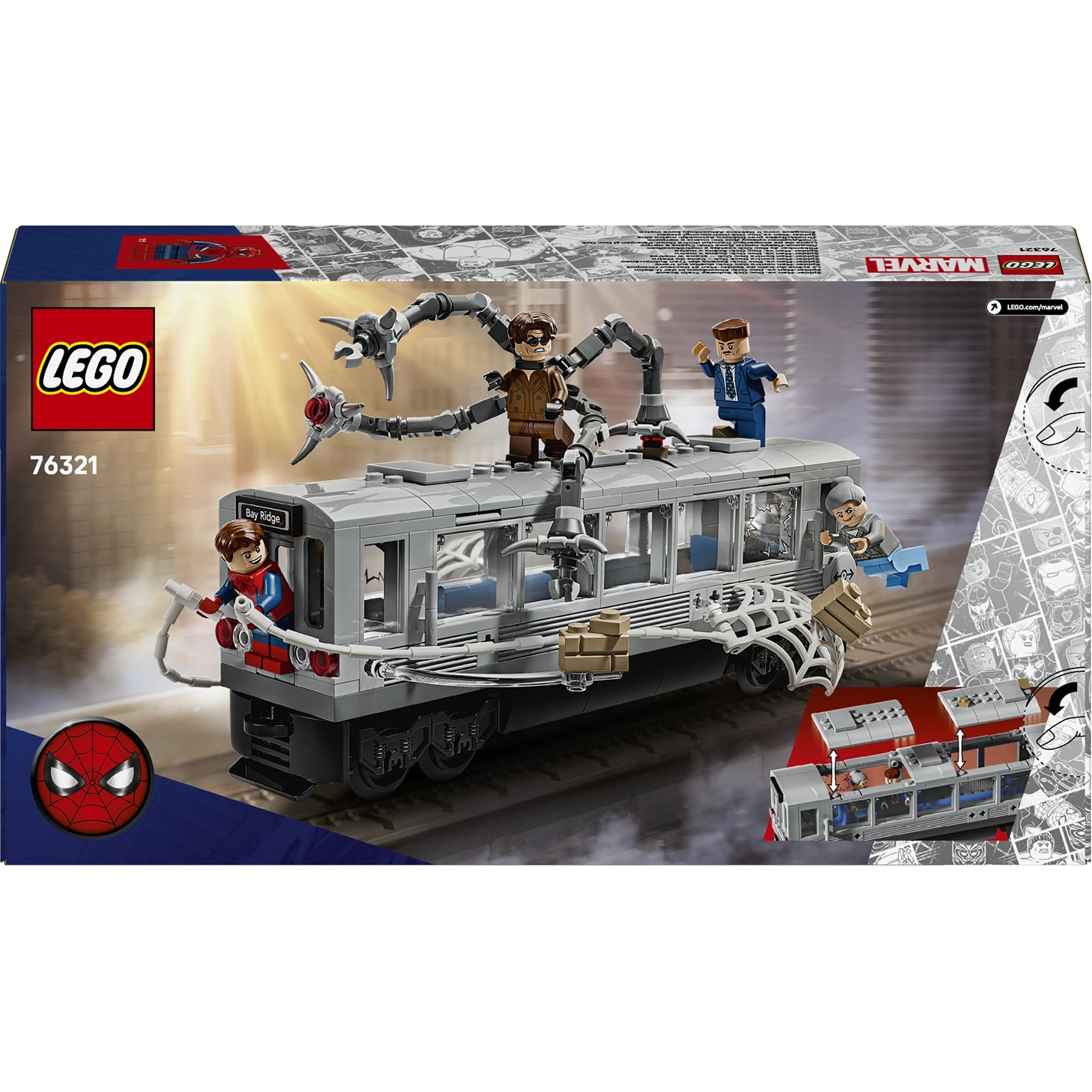 LEGO LEGO® Marvel 76321 Spider-Man vs. Doc Ock Subway Train Scene