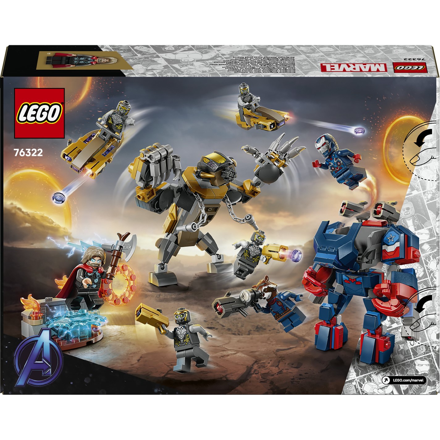 LEGO LEGO® Marvel 76322 Avengers: Endgame Thor vs. Chitauri Super