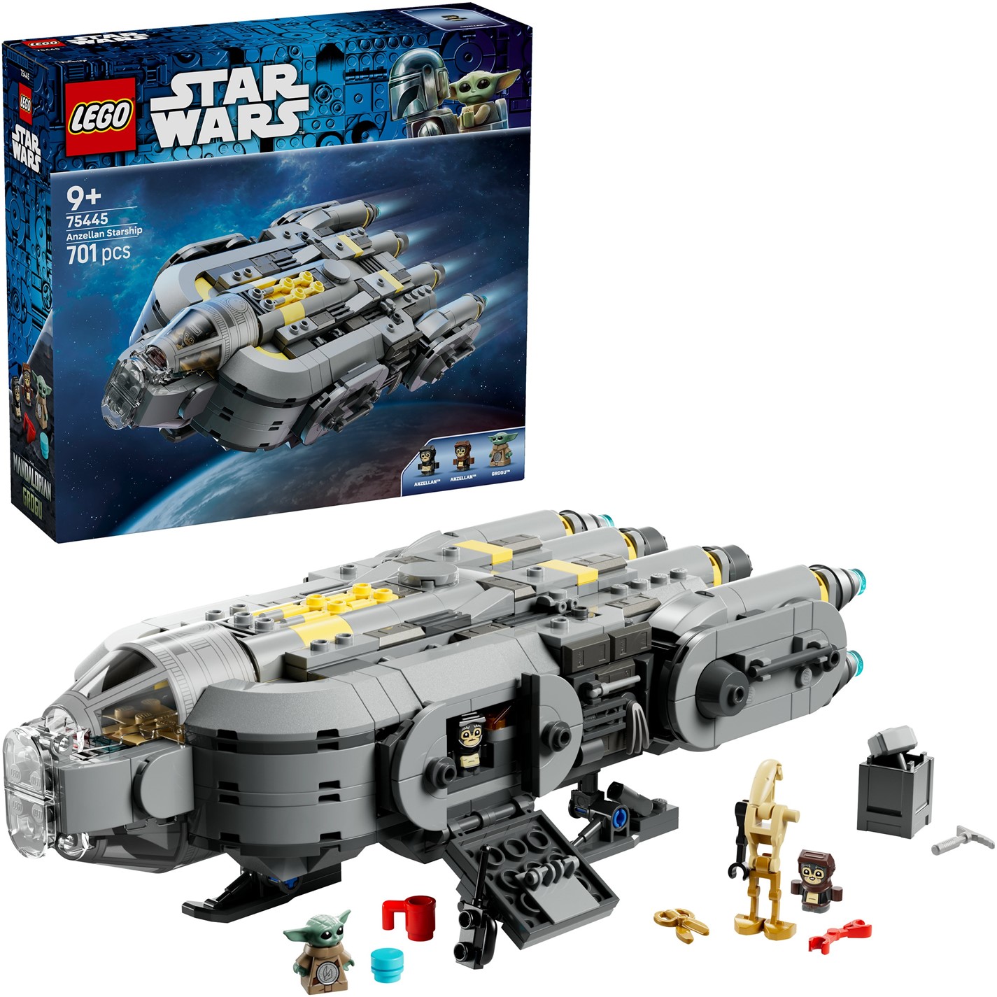 LEGO Star Wars Anzellan Starship Building Toy Set 75445