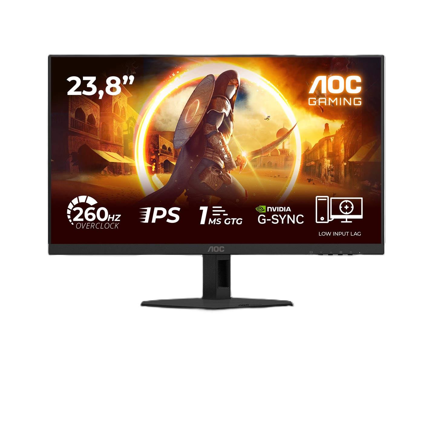 AOC AOC 24G4ZRE 23.8 Inch Fast IPS 240Hz (260Hz OC) 2 HDMI 1 DP