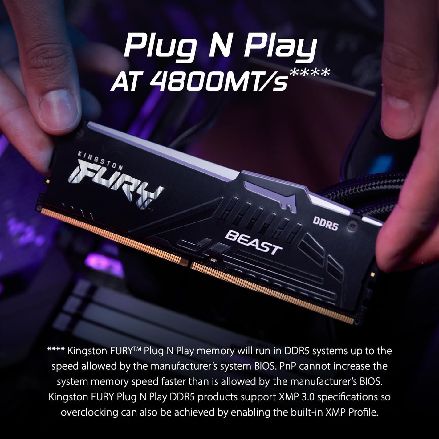 Kingston Technology FURY Beast 32GB 6000MT/s DDR5 CL36 DIMM (Kit