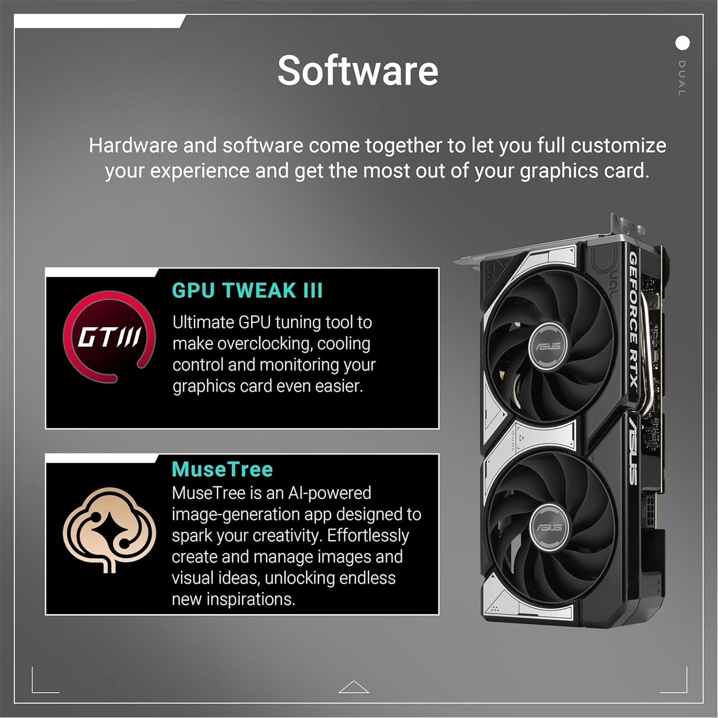 ASUS NVIDIA GeForce RTX 5060 Ti Dual OC Graphics Card for Gaming
