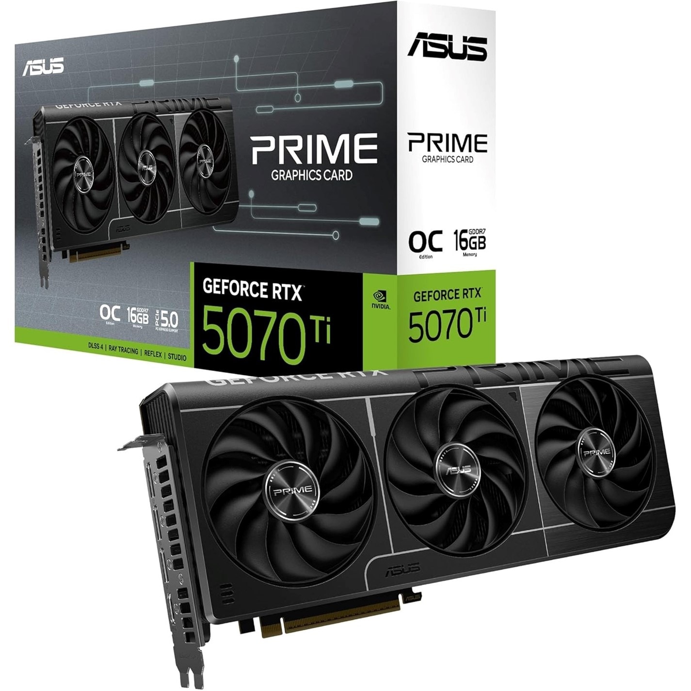 ナエASUS GeForce RTX 5070 Ti 16GB PRIME ASUS NVIDIA GeForce RTX 5070 Ti PRIME OC Graphics Card for Gaming