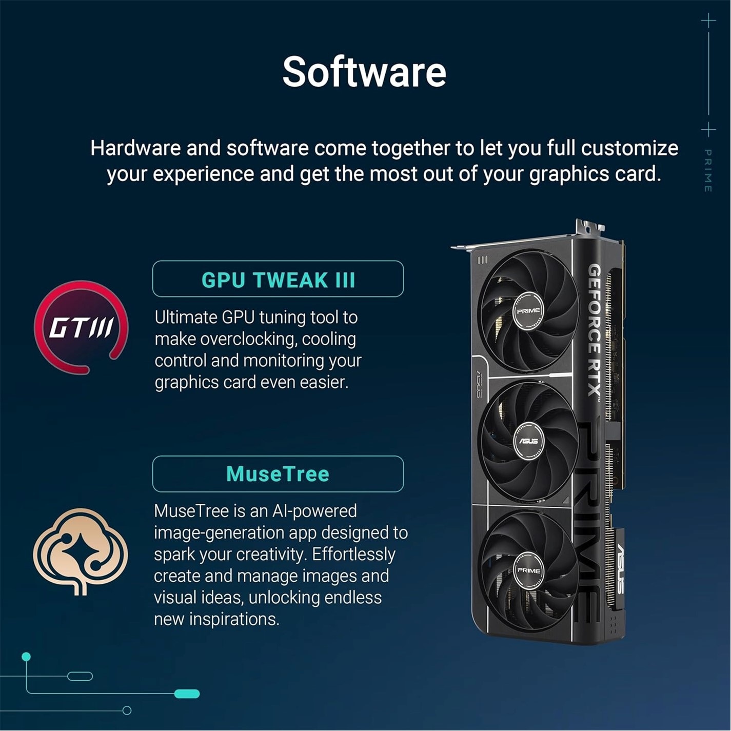 ASUS NVIDIA GeForce RTX 5080 PRIME OC Graphics Card for Gaming