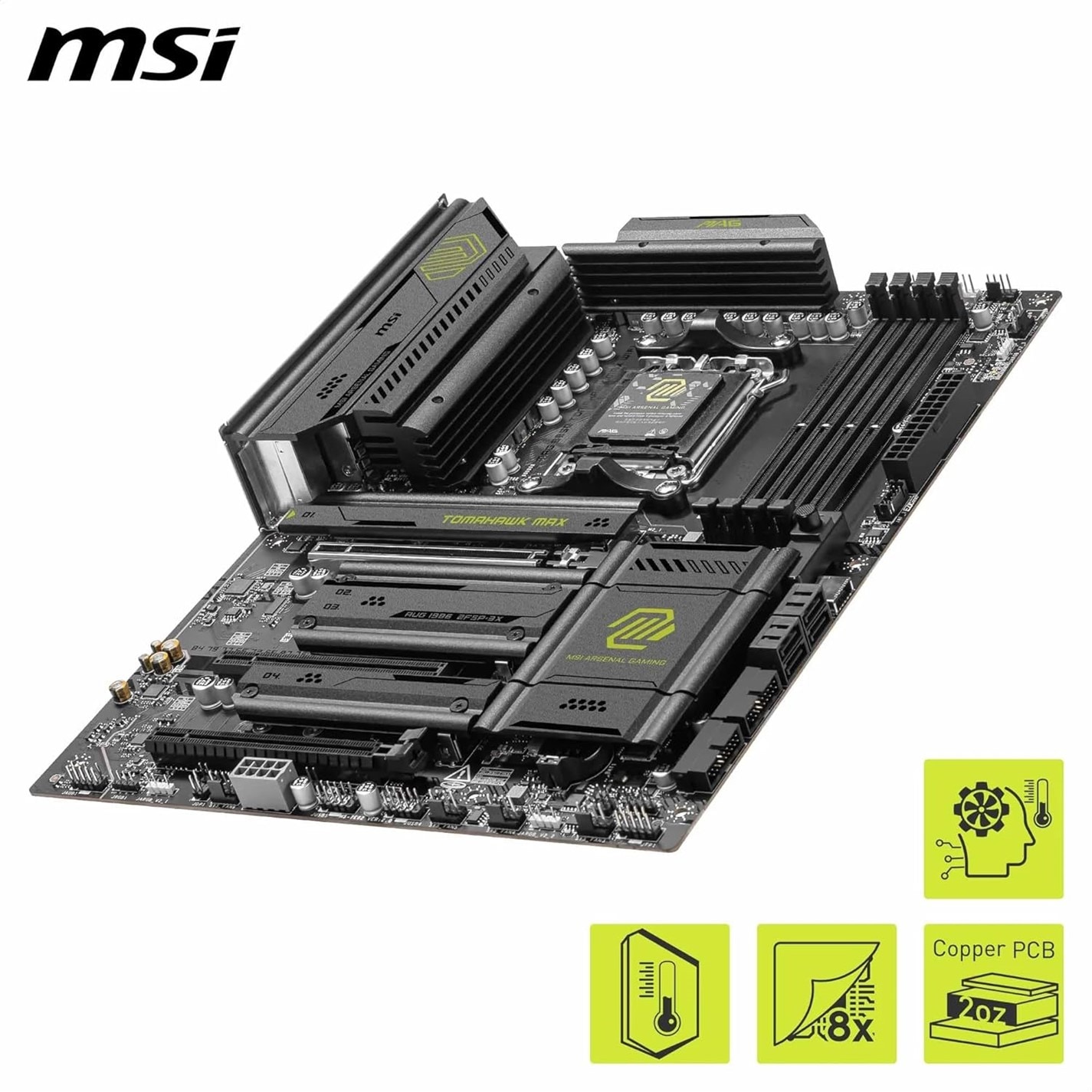 MSI MAG B850 TOMAHAWK MAX WIFI - AMD Motherboard | SportsDirect
