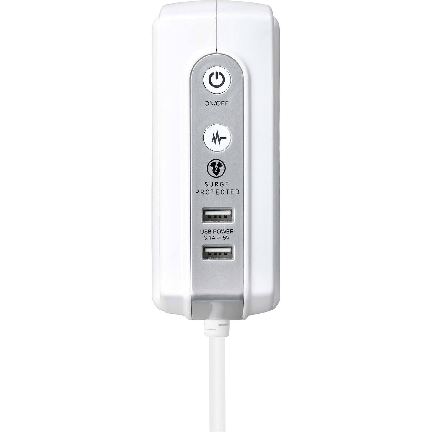 Masterplug | 4 Socket USB A 2m Surge Extension Cable | White ...