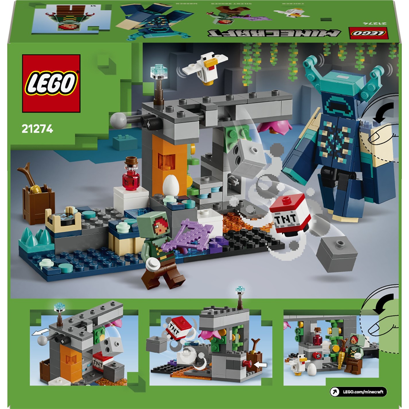 セット LEGO LEGO® Minecraft® The Warden Encounter Collectible Video Game