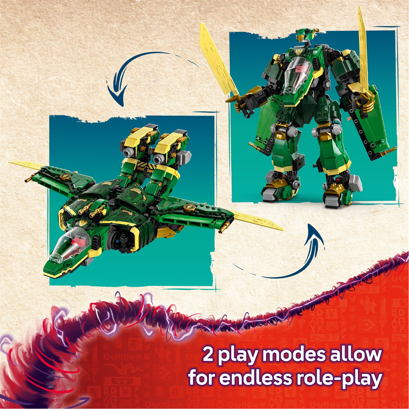 LEGO LEGO® NINJAGO® Lloyd's Jet Mech Ninja Toy Building Kit 71845