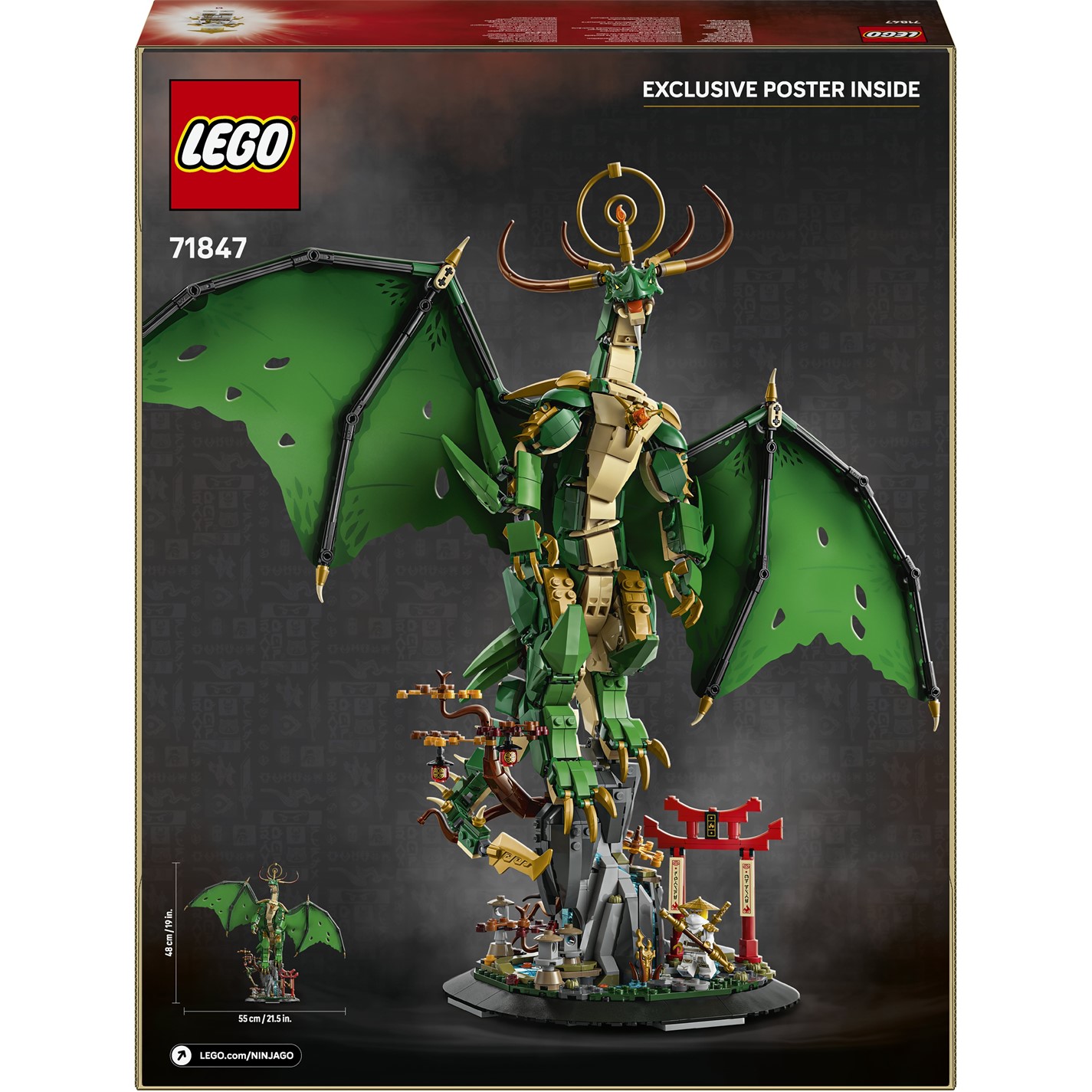  トレーニングウェア size：L LEGO LEGO® NINJAGO® The Guardian Dragon Display Building Kit 71847