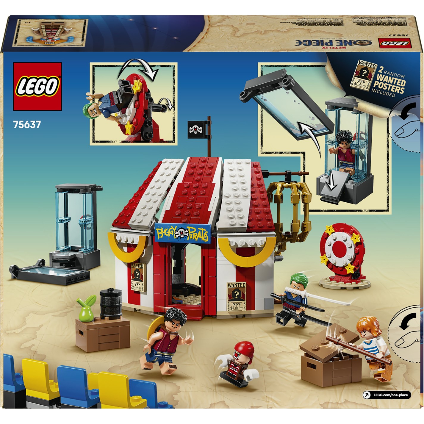 LEGO LEGO ONE PIECE Buggy the Clown's Circus Tent Toy 75637