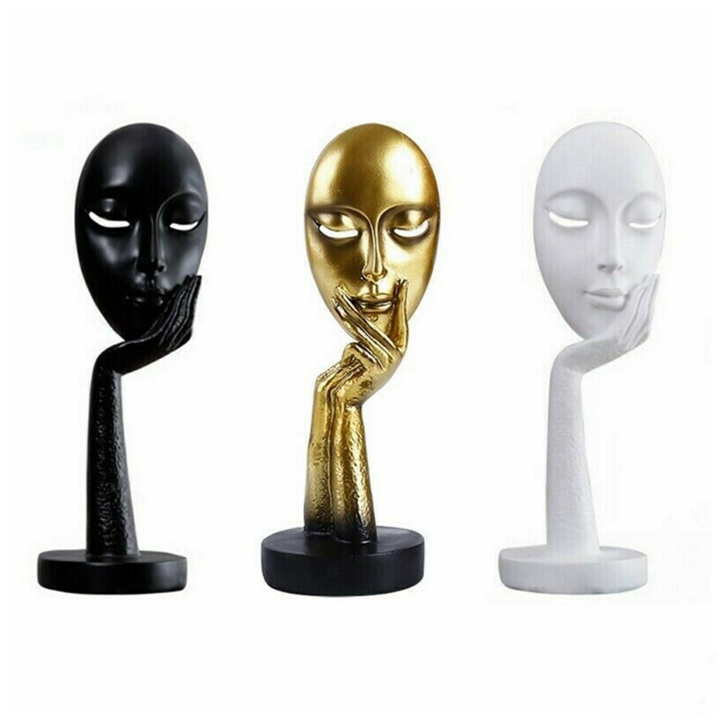 thumbnail image 2 of Large Heart Hands Sculpture Decor For Living Room Bedroom Bookshelf, Gold Love Finger Statue Shelf Decor, Unique Birthday Idea For Girls Sisters Girlfriend Mom Teacher 2 of 9