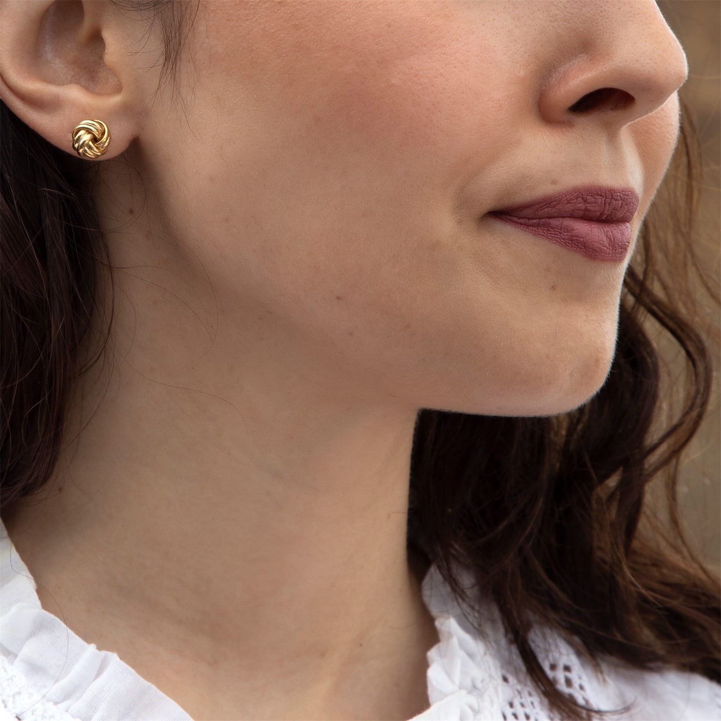 Marina Gold Knot Studs