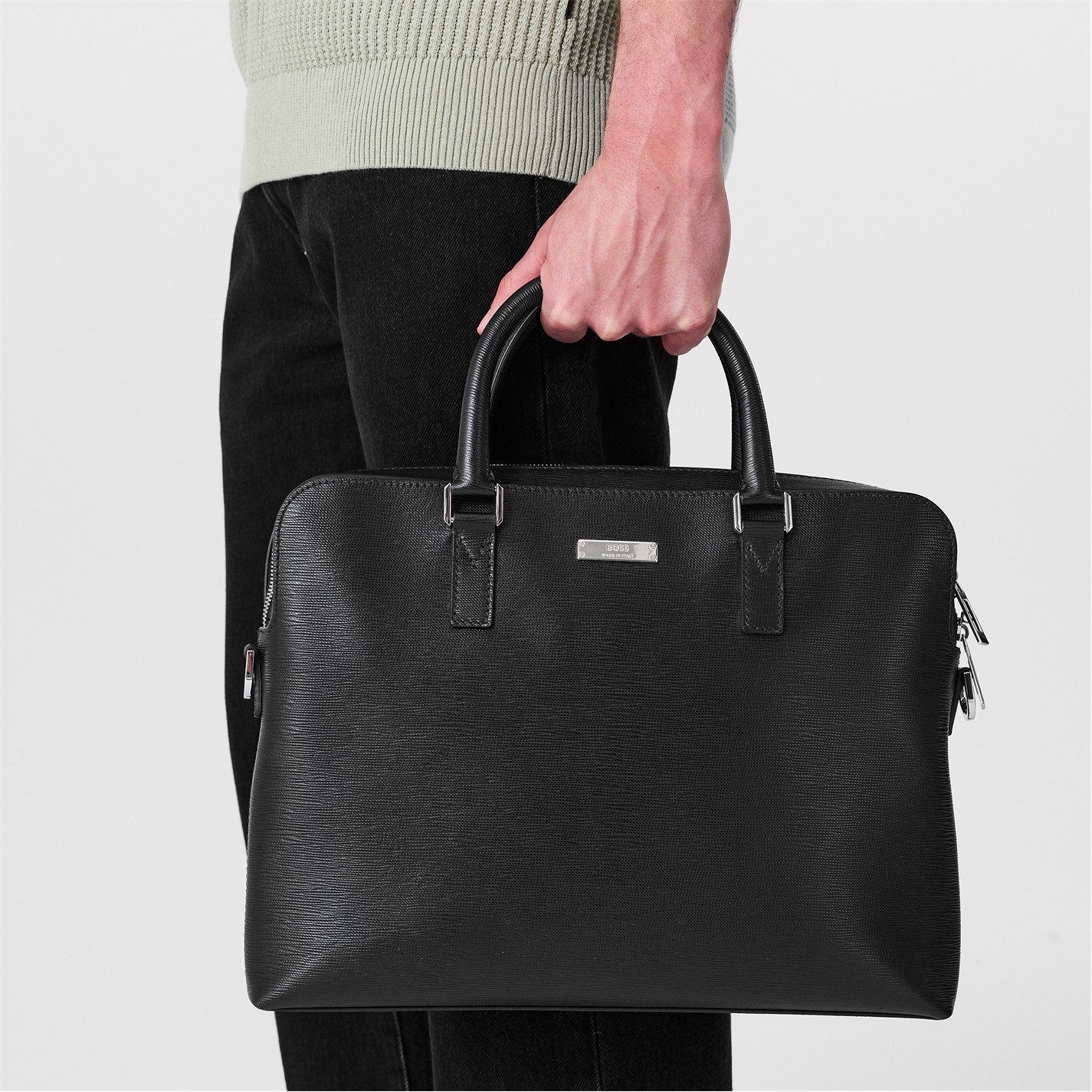 Boss | Men's Gallery Document Laptop Bag | Black | SportsDirect.com