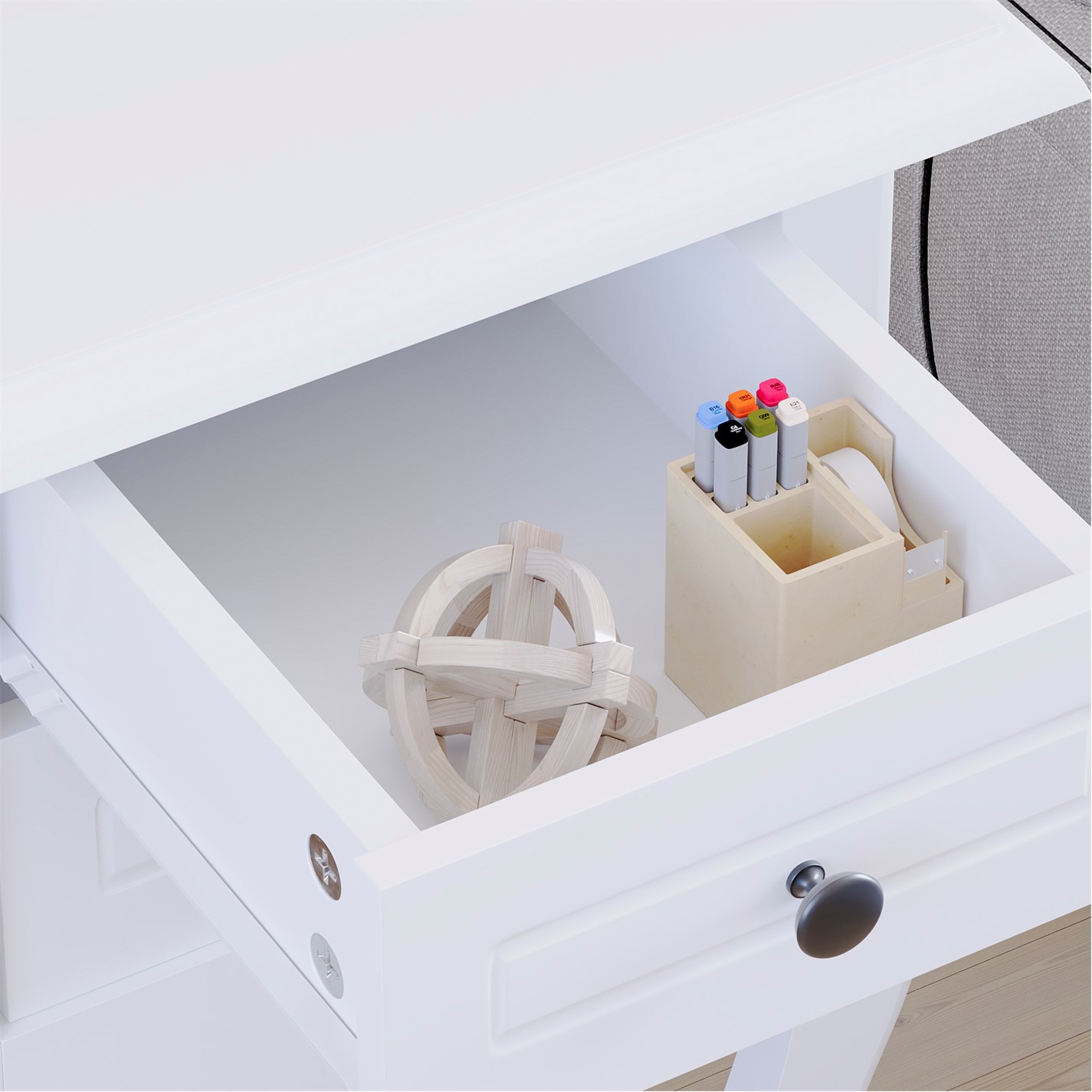 Vida Designs Nishano - Specchio Da Pavimento Bianco Con Cornice Girevole, Perfetto Per Camera Da Letto - 5
