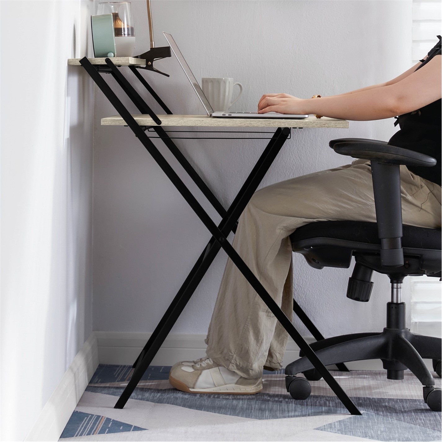 Lassic | Vida Designs Brooklyn Foldable Computer Desk | Grey ...