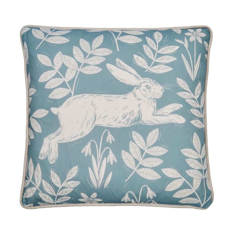 Dreams & Drapes Cuscino Outdoor Spring Rabbit – 43x43 Cm, In Cotone, Resistente All’acqua E UV (carta Da Zucchero)