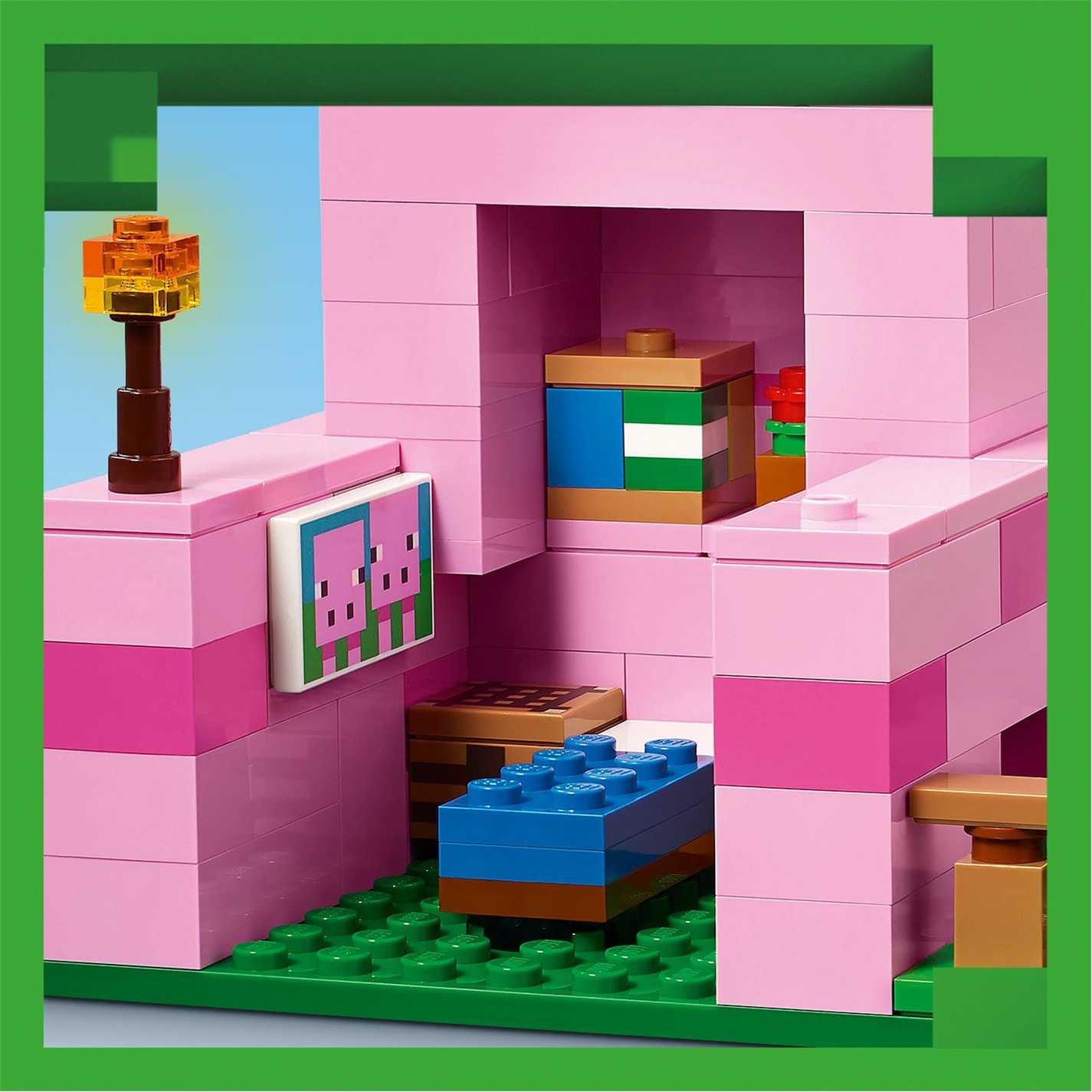 LEGO Minecraft The Baby Pig House Toy for Kids 21268