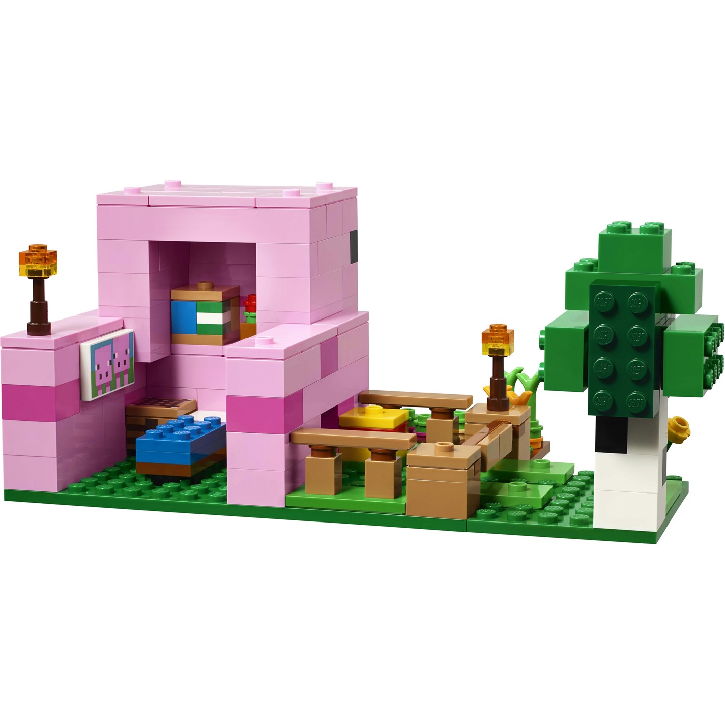 LEGO Minecraft The Baby Pig House Toy for Kids 21268