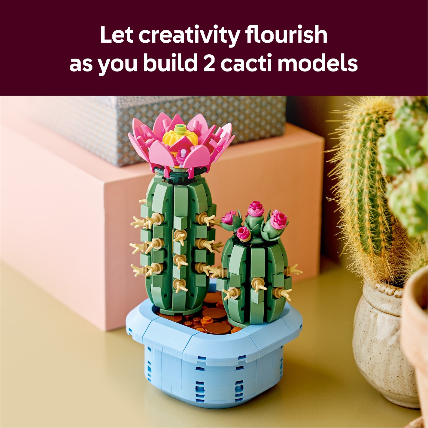 その他 botanical love LEGO Botanicals Flowering Cactus - Artificial Plants 11509
