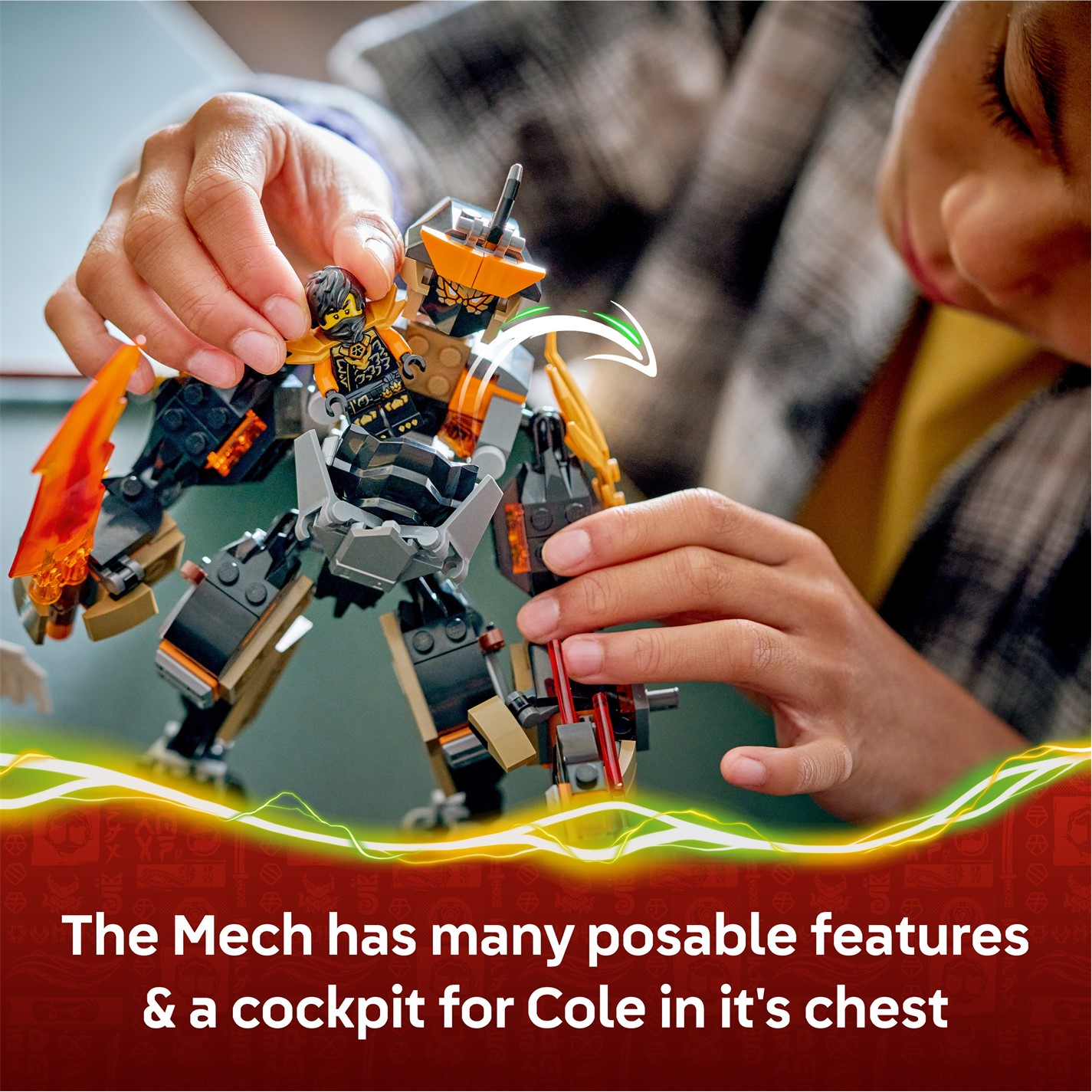 LEGO | NINJAGO Cole's Mission Mech & Dragon Zane Toy 71854 | Tbc