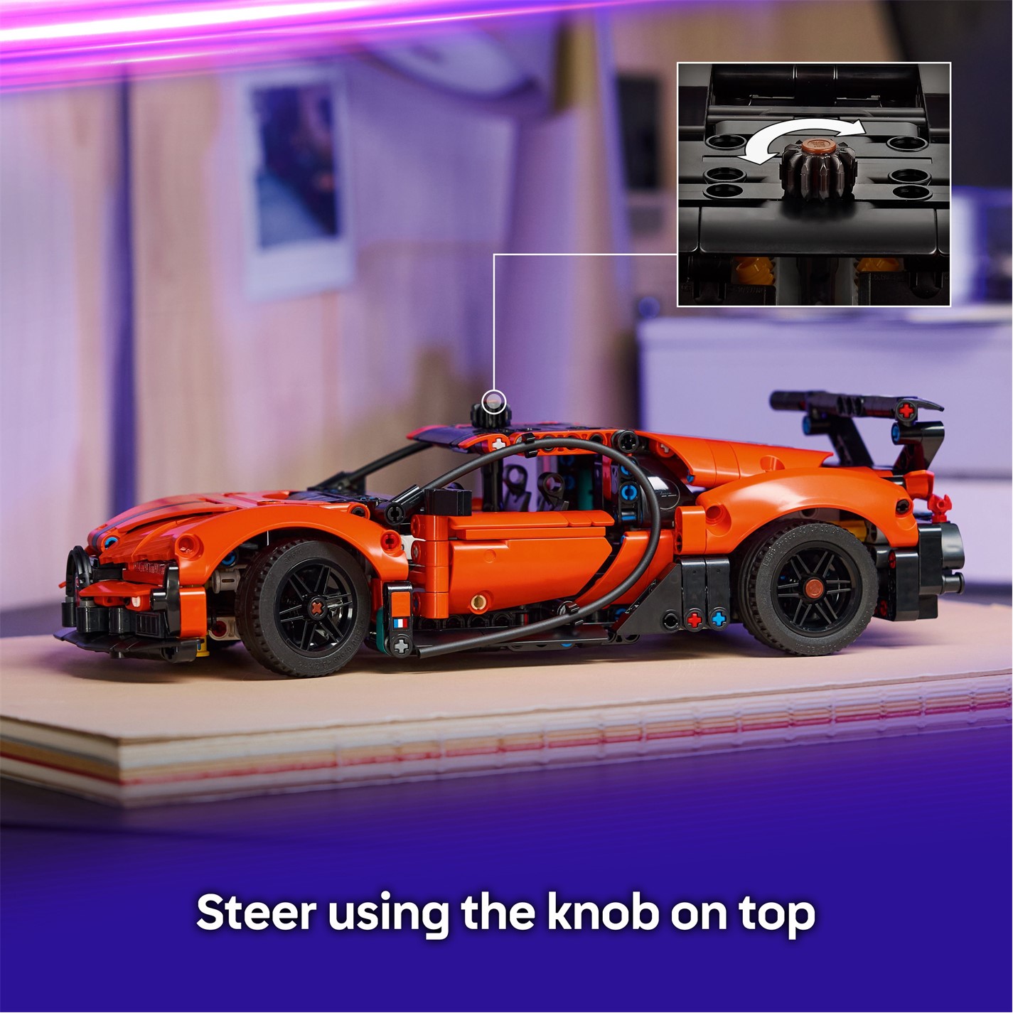 チングゥ LEGO Technic Bugatti Chiron Pur Sport Hypercar Toy 42222
