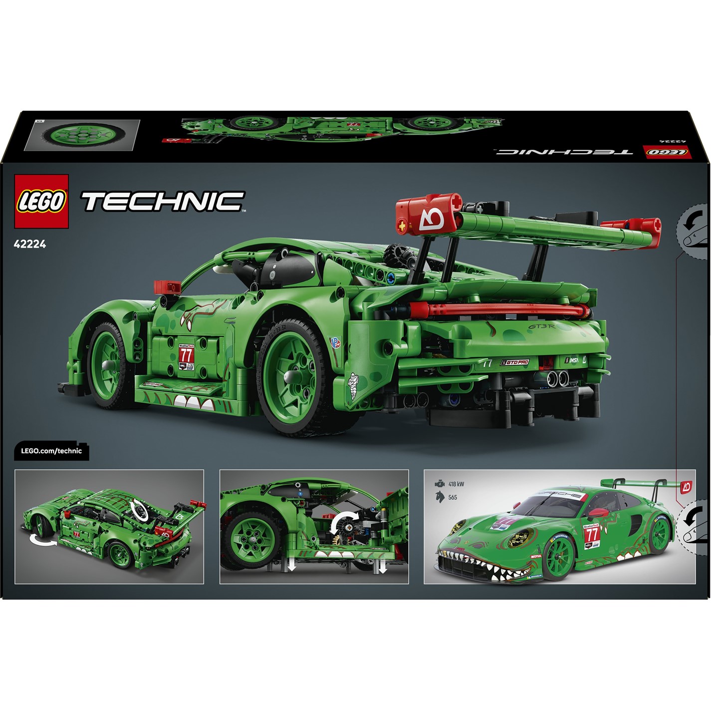 LEGO Technic Porsche 911 GT3 R REXY AO Racing Car Toy 42224 LEGO Technic Porsche 911 GT3 R REXY AO Racing Car Toy 42224