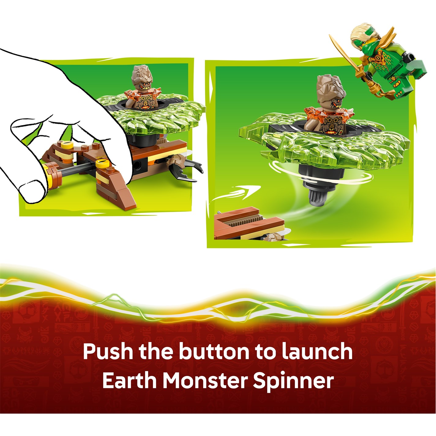 LEGO NINJAGO Lloyd vs. Earth Monster Spinner Toy 71850