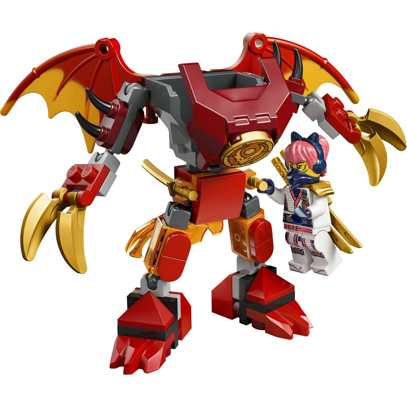 LEGO NINJAGO Kai's Dragon Mech Battle Pack Ninja Toy 71851