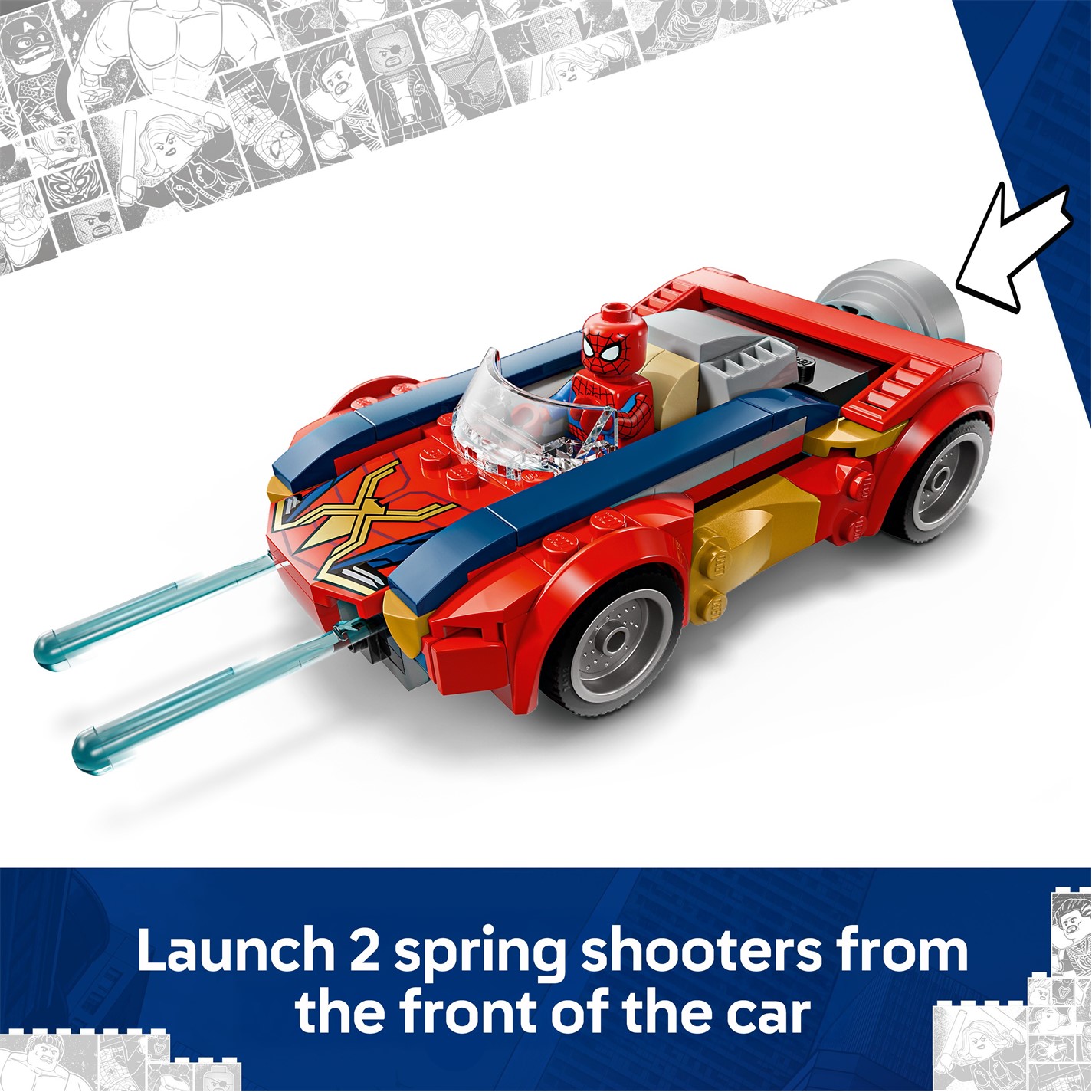 LEGO Marvel Spider-Man Car vs. Venomized Wolverine 76336