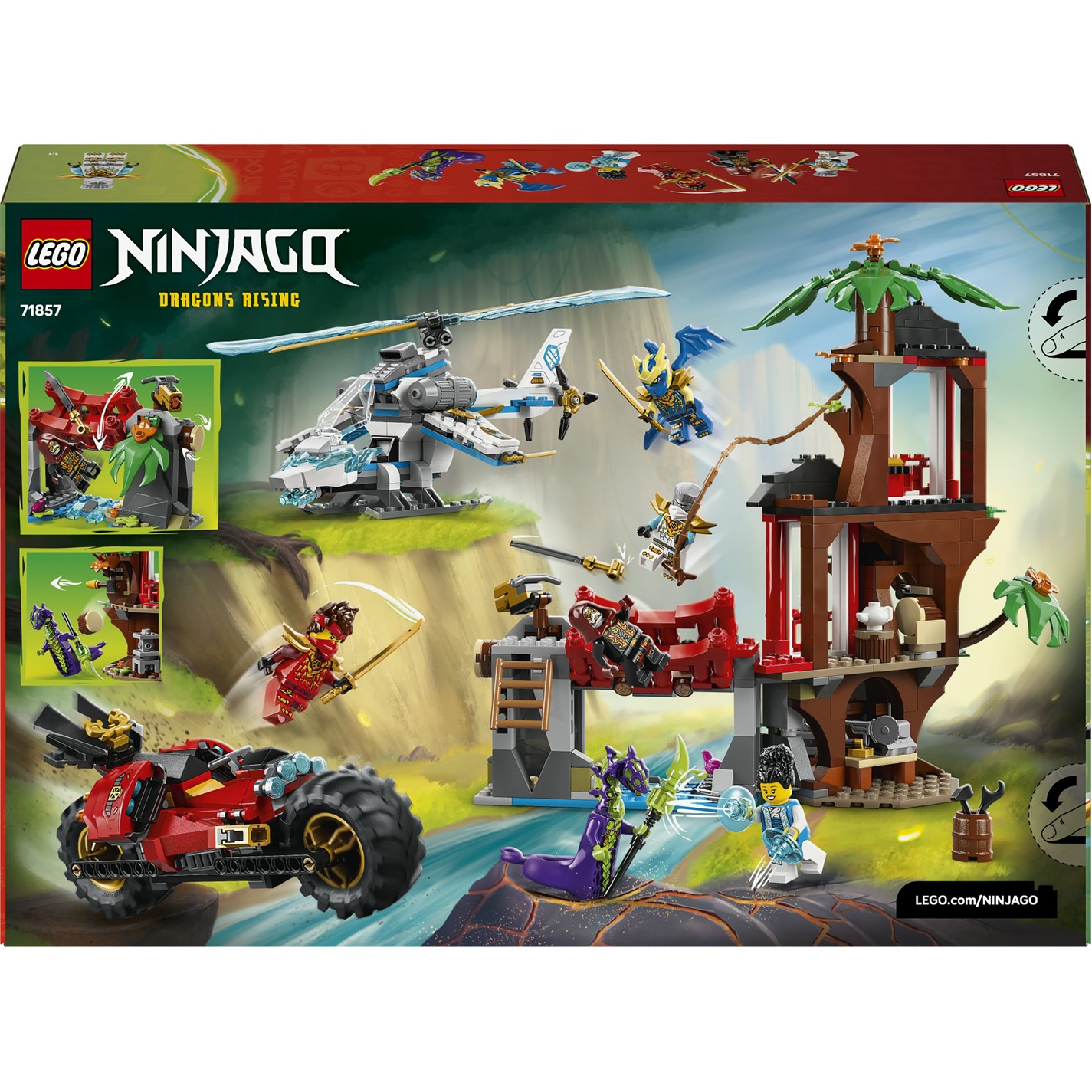LEGO NINJAGO Ninja Vehicle Tree House Battle Toy Set 71857