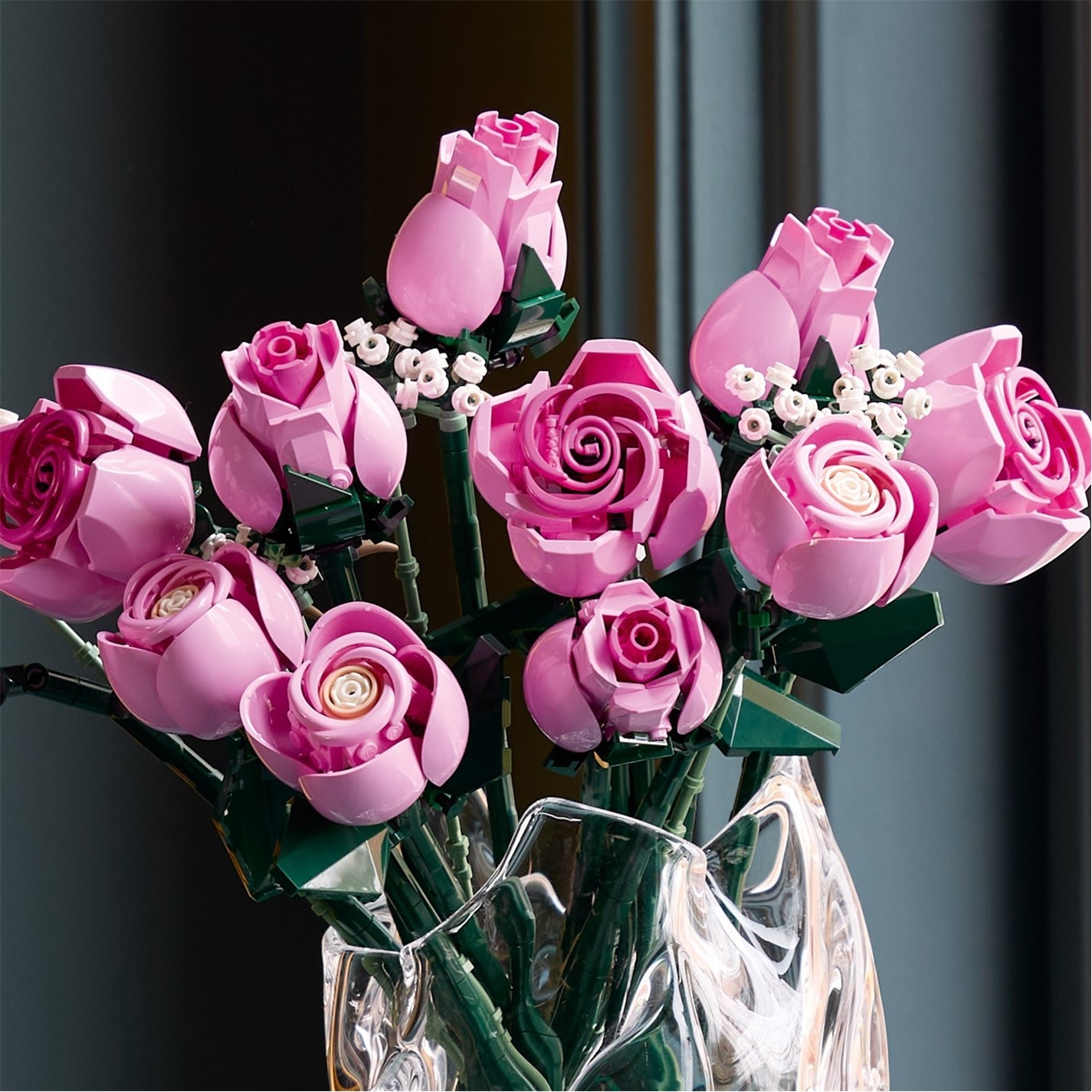 LEGO | Botanicals Bouquet of Pink Roses Faux Flowers Set 10374