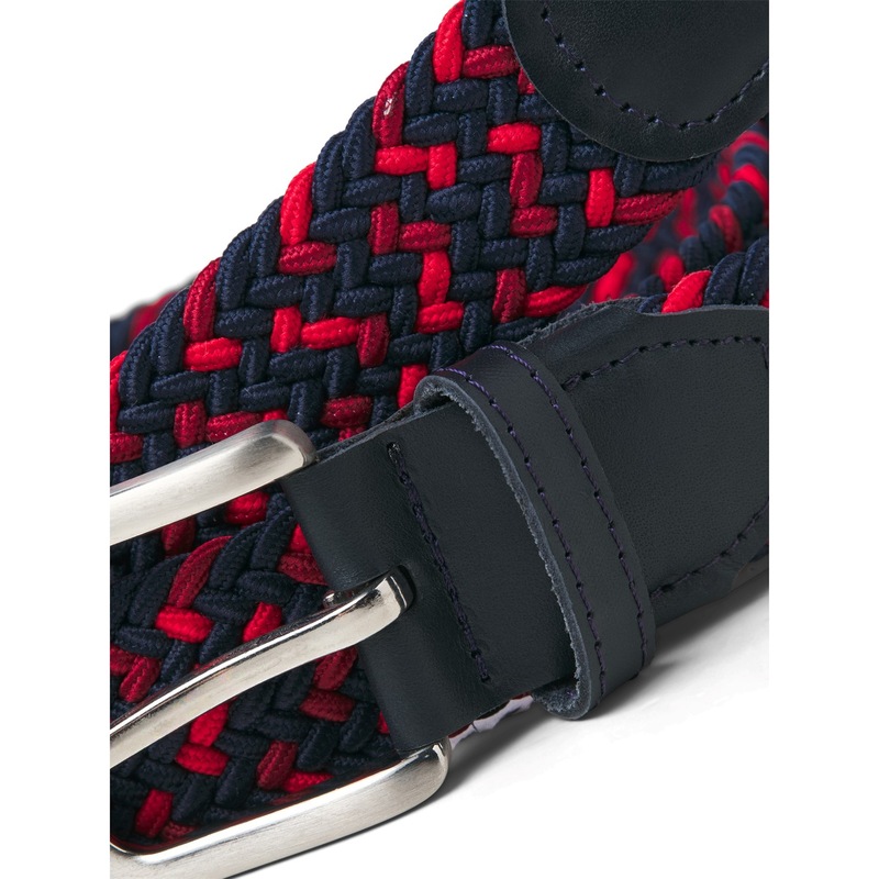 Jack&Jones Cintura Tessuta Uomo Multicolore – Modello BeltJACSPRING Woven, 100 Cm, Stile Sportivo